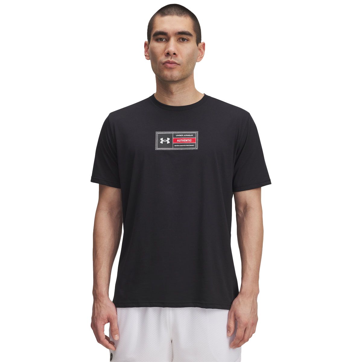 Under Armour Mens Printed Woven Label Tee