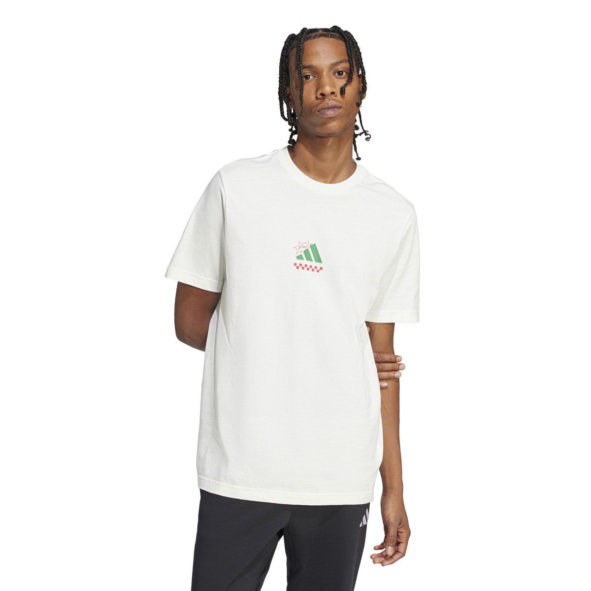adidas Mens Lounge Pizza Graphic Tee