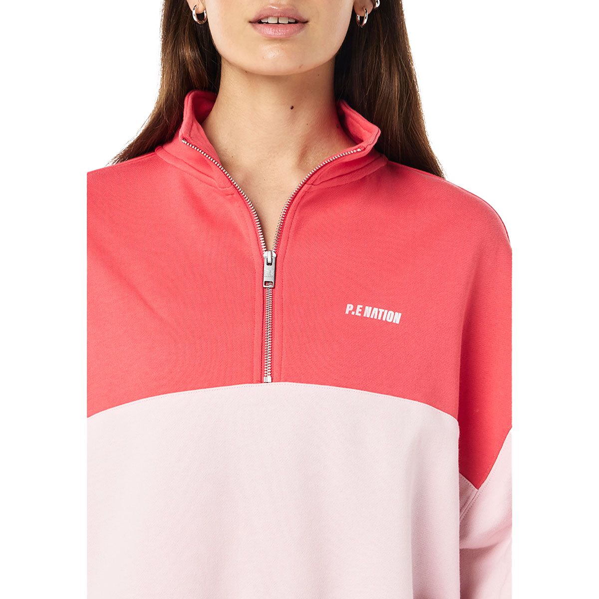 P.E Nation Womens Kayenta Zip Neck Sweatshirt