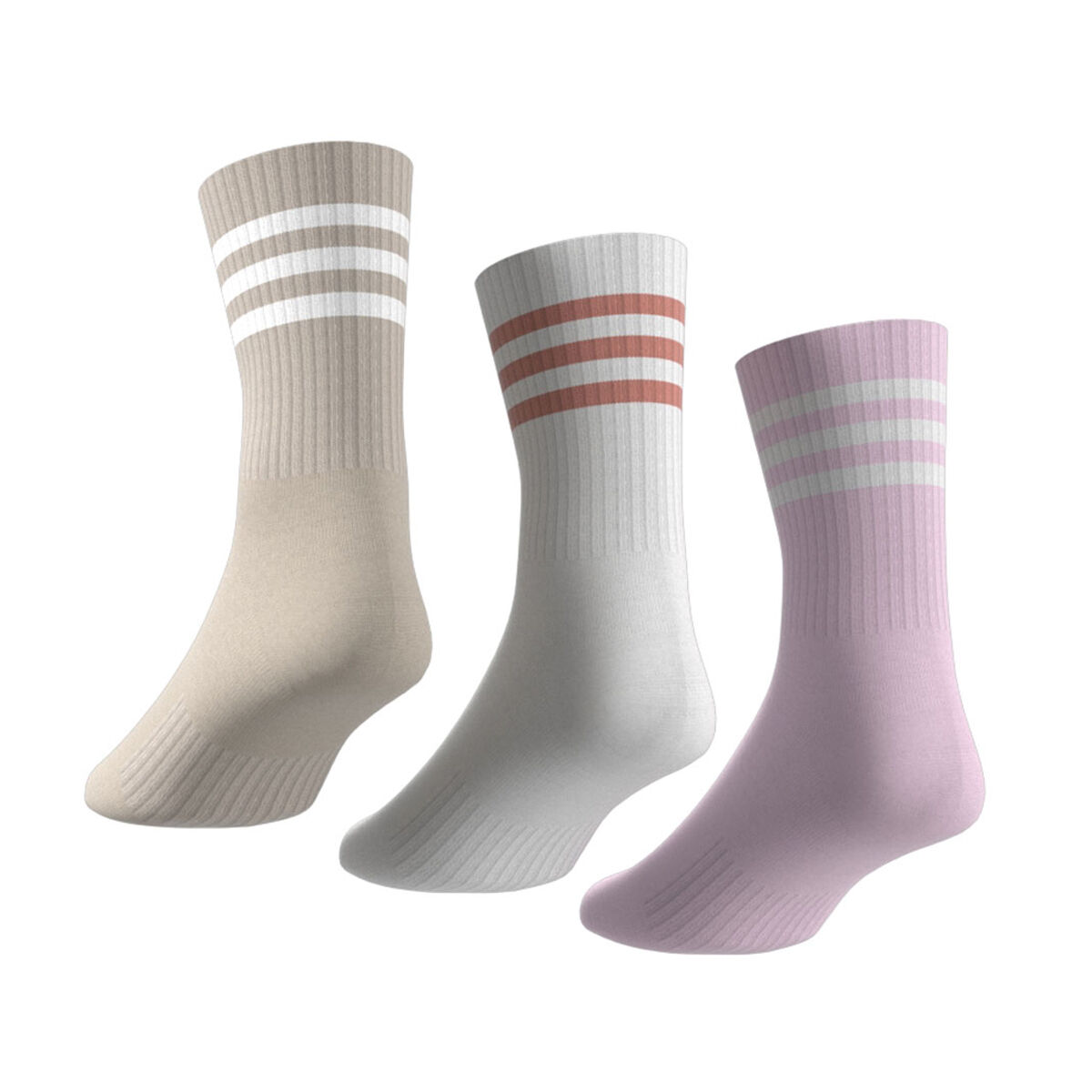 adidas 3-Stripes Cushioned Mid-Cut Socks