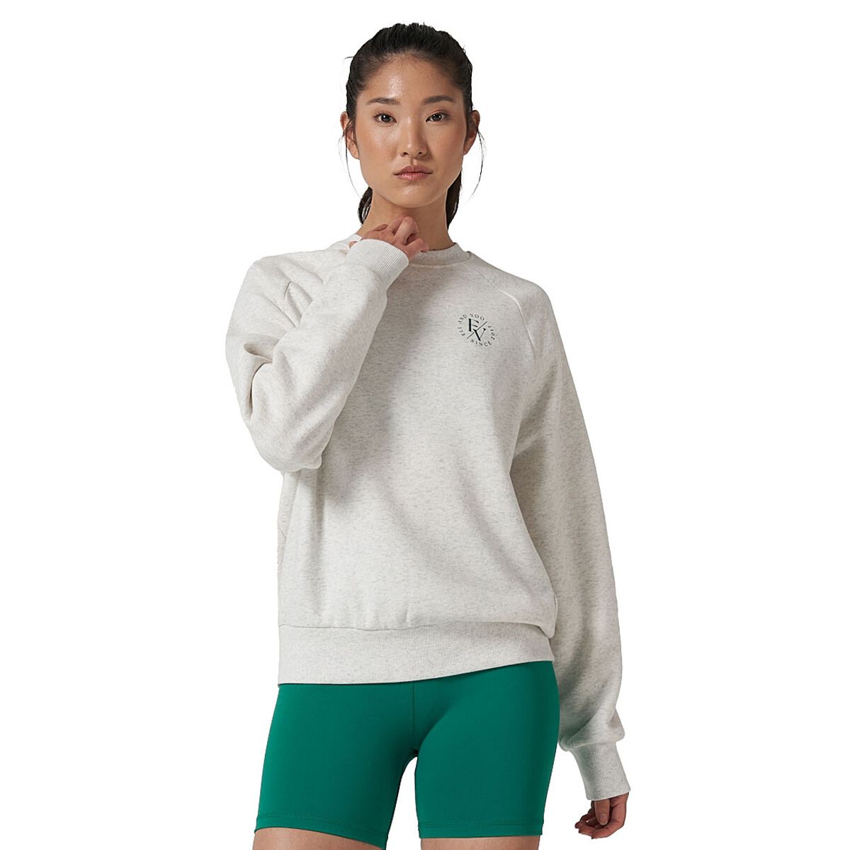 Ell/Voo Womens Mae Fleece Crew Sweatshirt