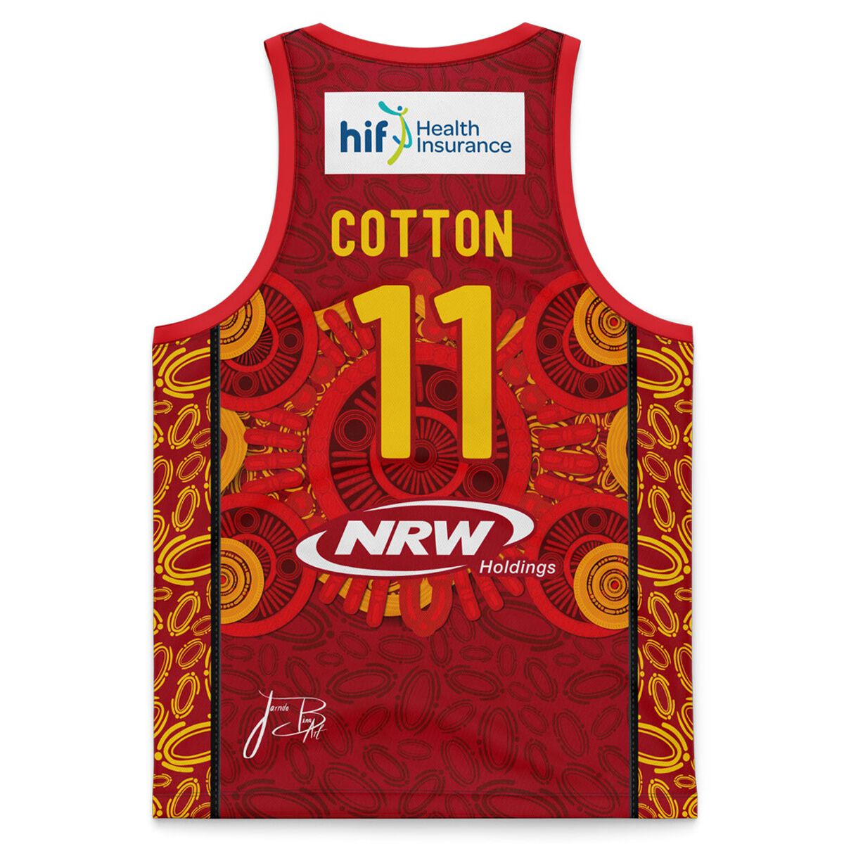 Perth Wildcats Kids Bryce Cotton 2024/25 Indigenous Basketball Jersey