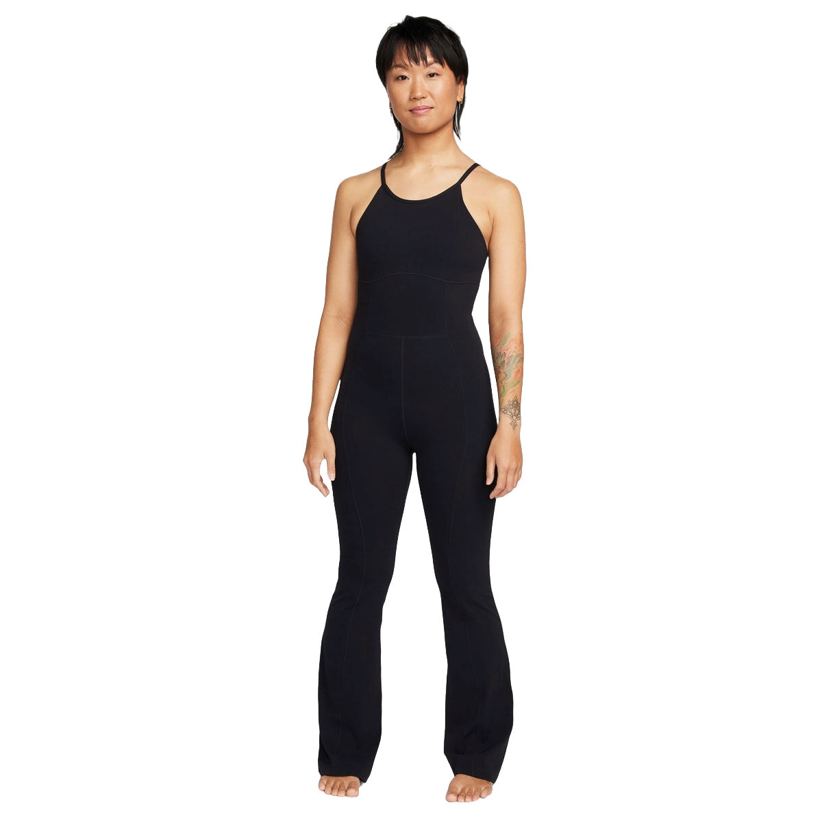 Nike Womens Zenvy Dri-FIT InfinaSoft Full Length Flared Bodysuit