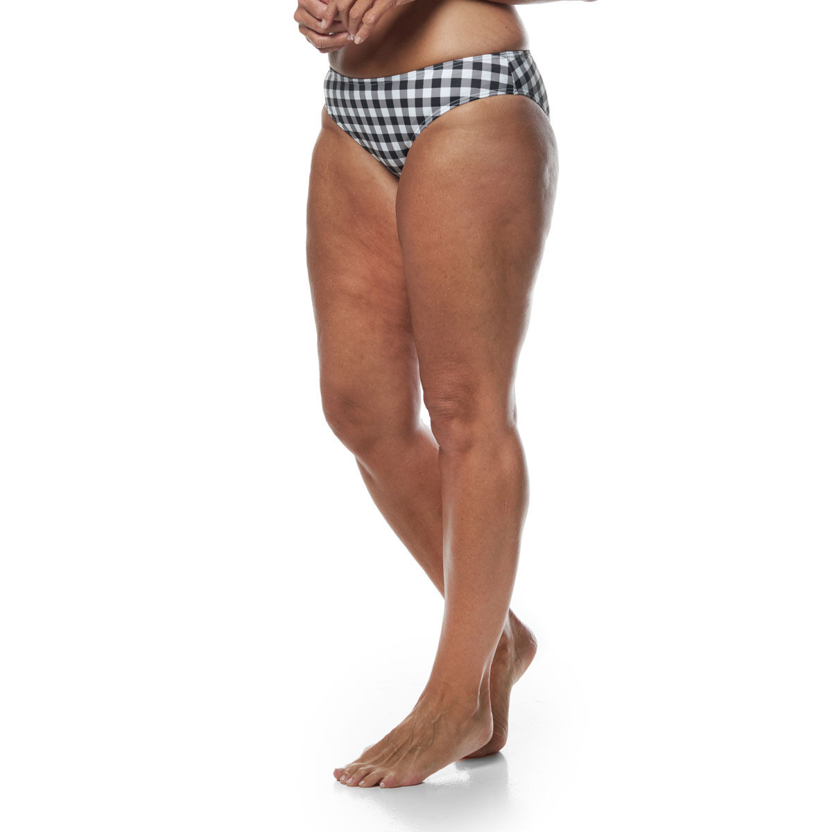 Tahwalhi Womens Gingham Hipster Bottoms