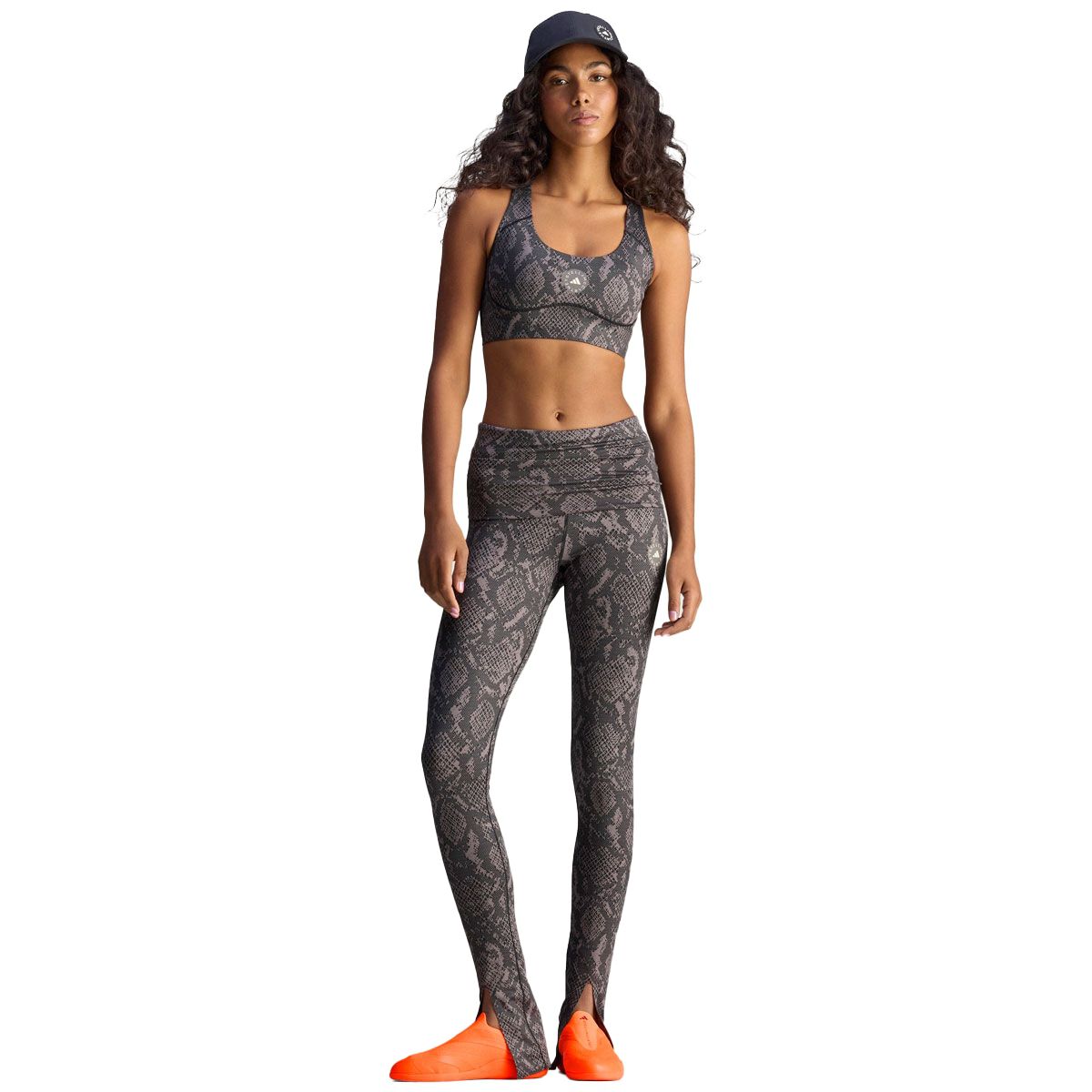 adidas by Stella McCartney Womens Rolltop Split Cuff Printed Leggings