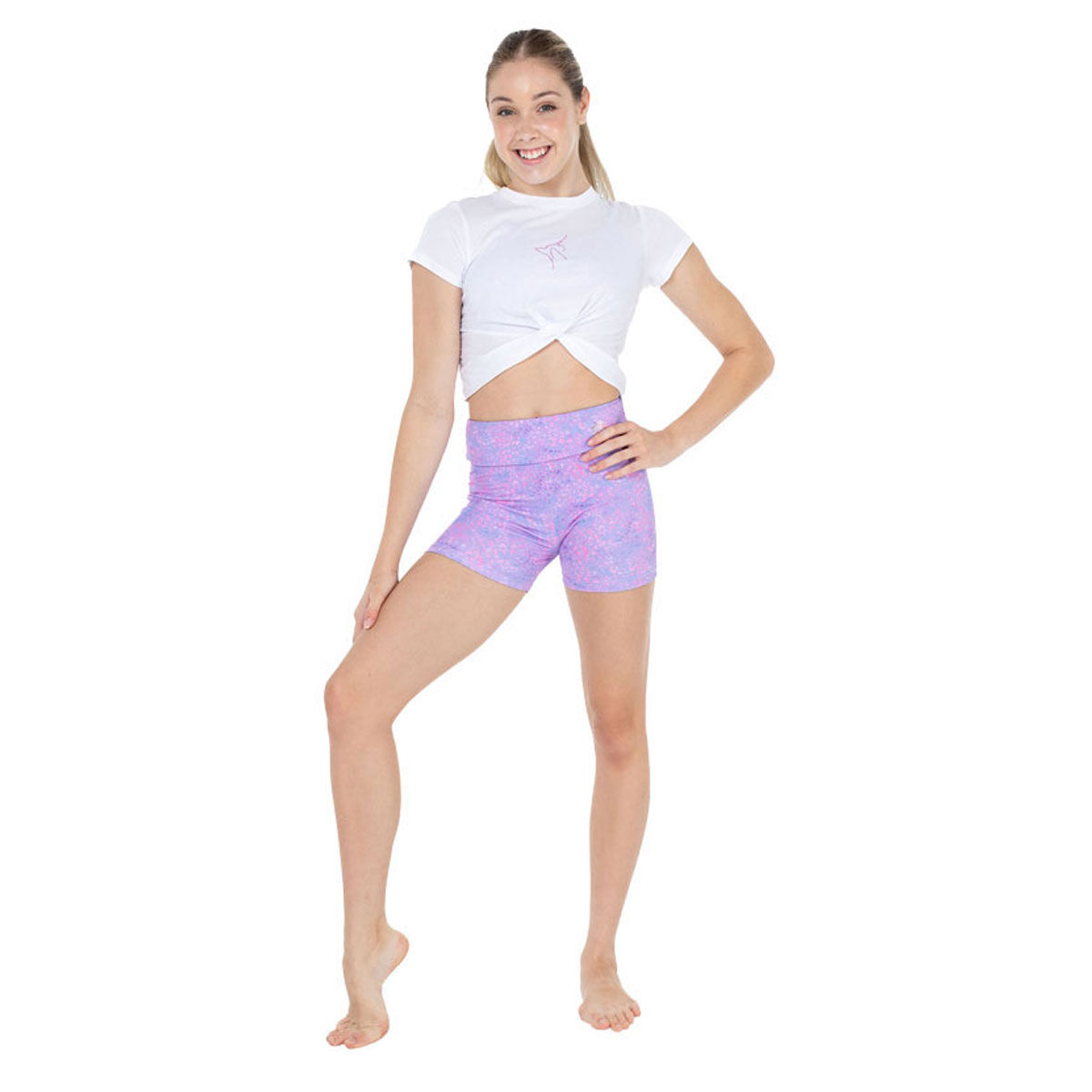 Flo Active Junior Nicole High Rise Mid Length Shorts