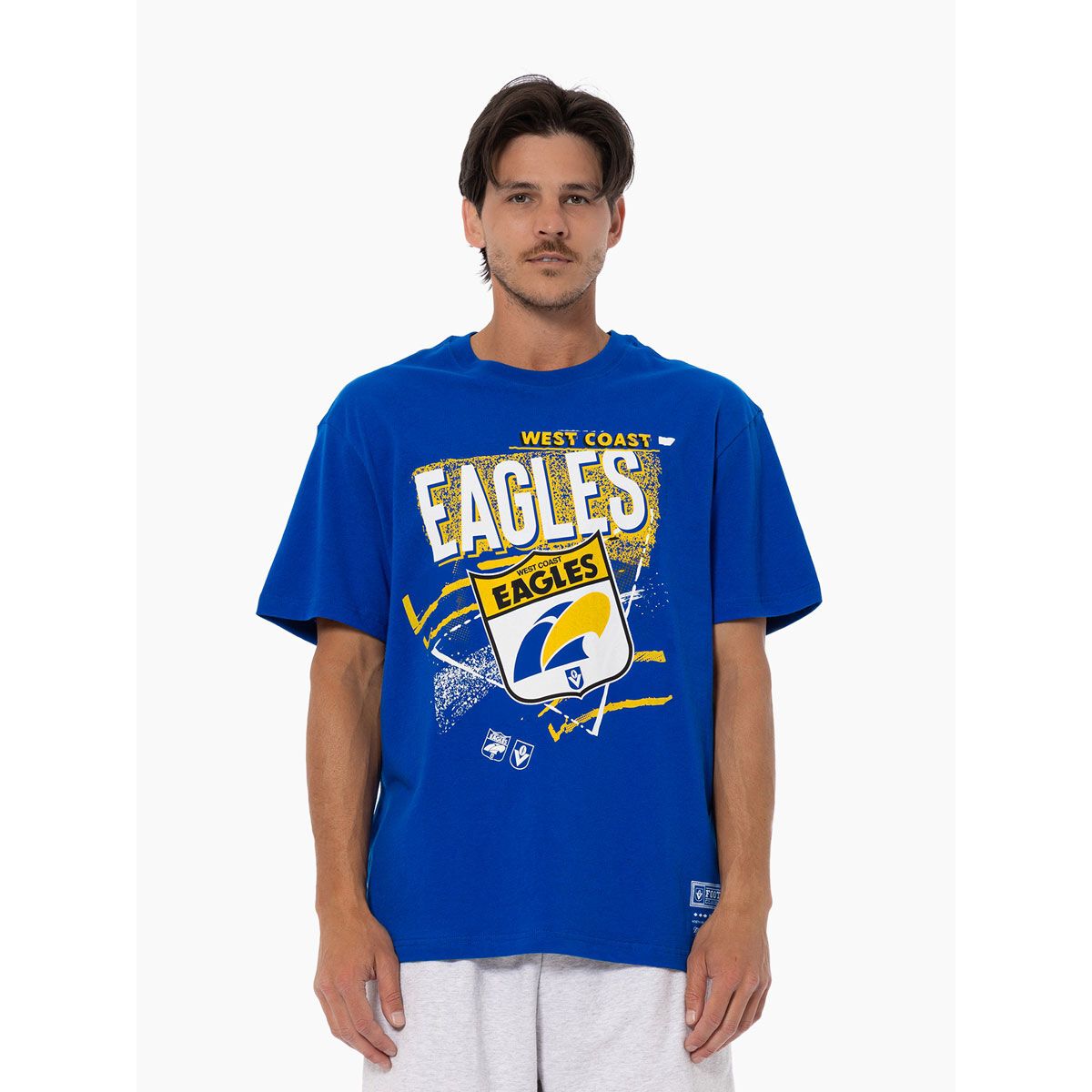 West Coast Eagles Mens 2025 Abstract Logo Tee