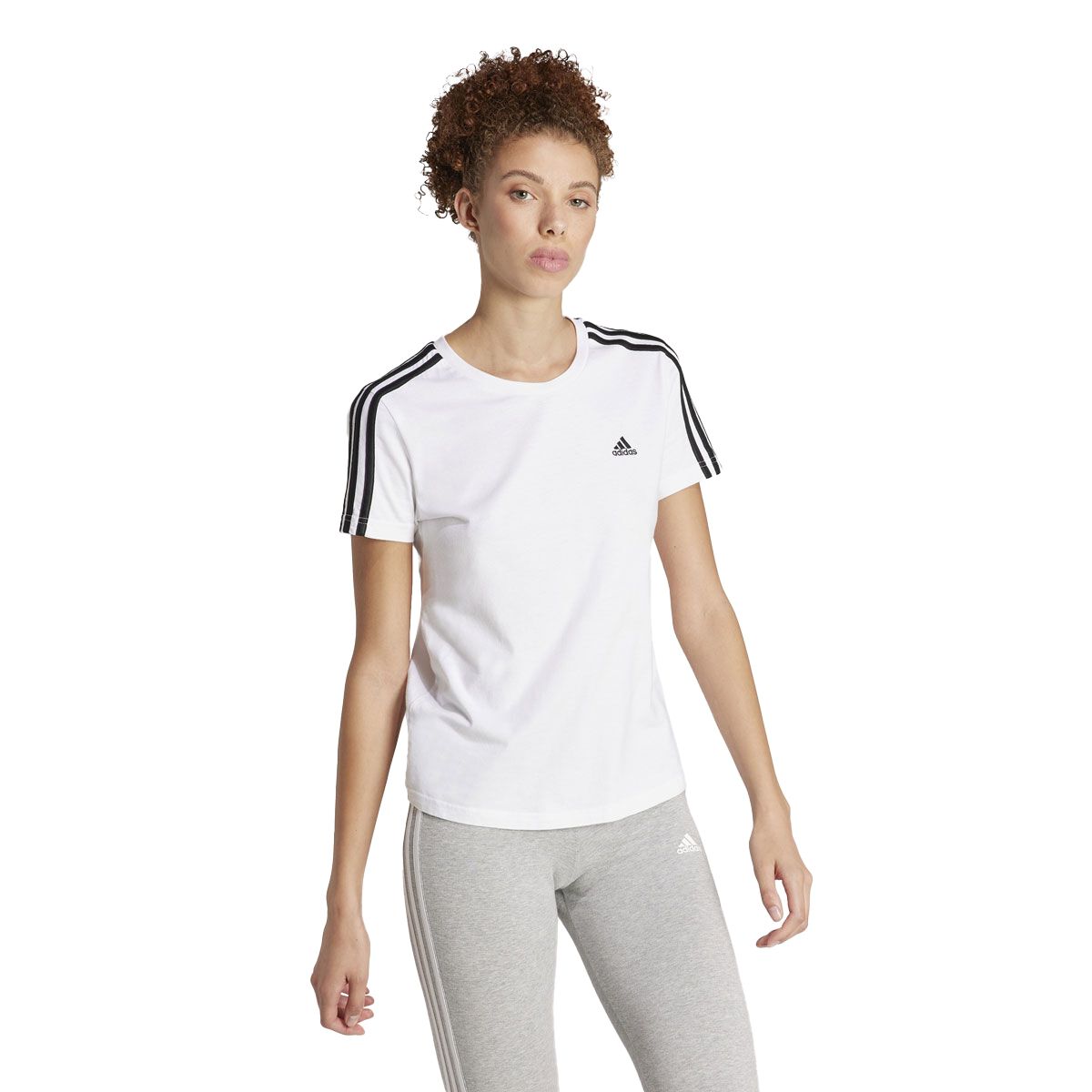 adidas Womens Essentials 3-Stripes Tee