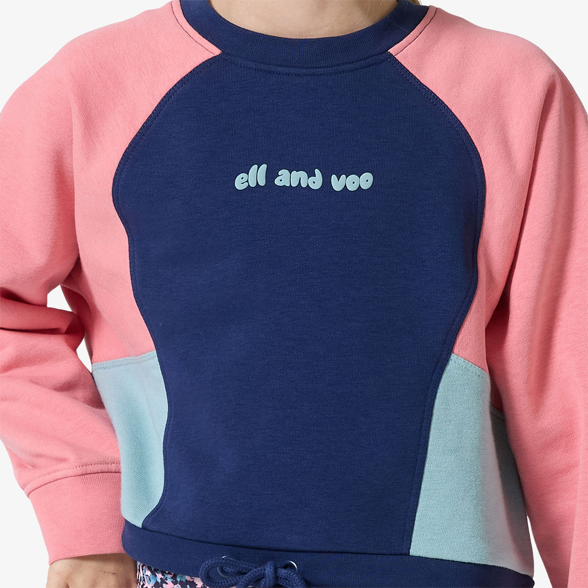 Ell/Voo Junior Girls Carmen Crew Sweatshirt