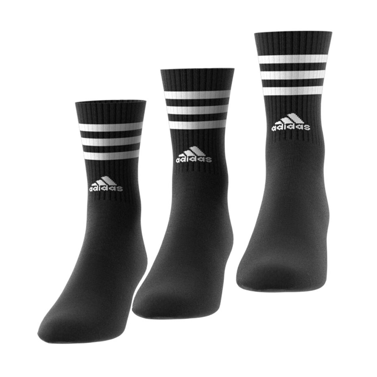 adidas 3-Stripes Cushioned Crew 3 Pack Socks