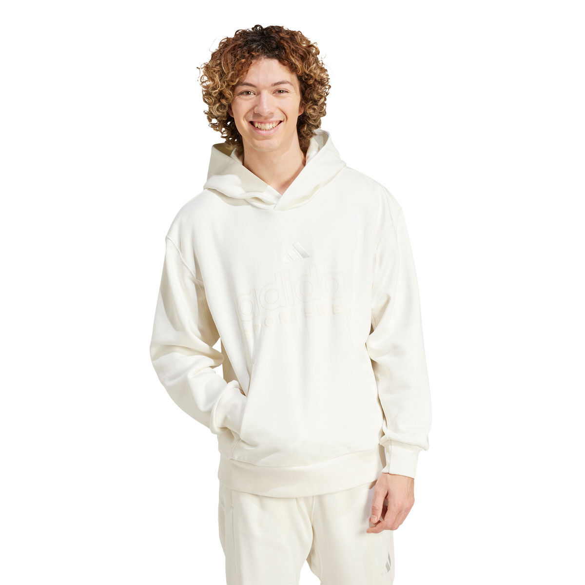 adidas Mens ALL SZN Graphic Pullover Fleece Hoodie