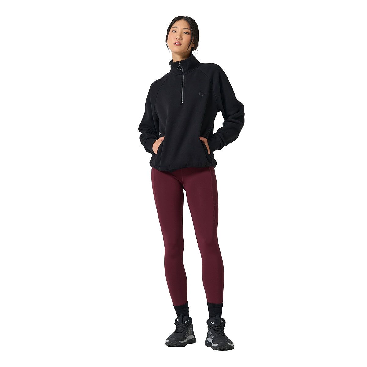 Ell/Voo Womens Freja Fleece 1/4 Zip Pullover
