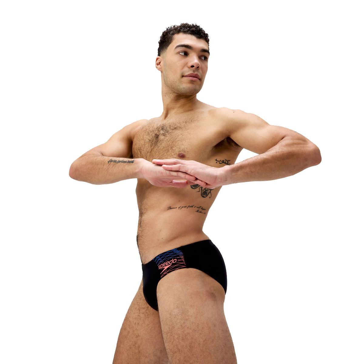 Speedo Mens Medley Logo 7cm Swim Briefs