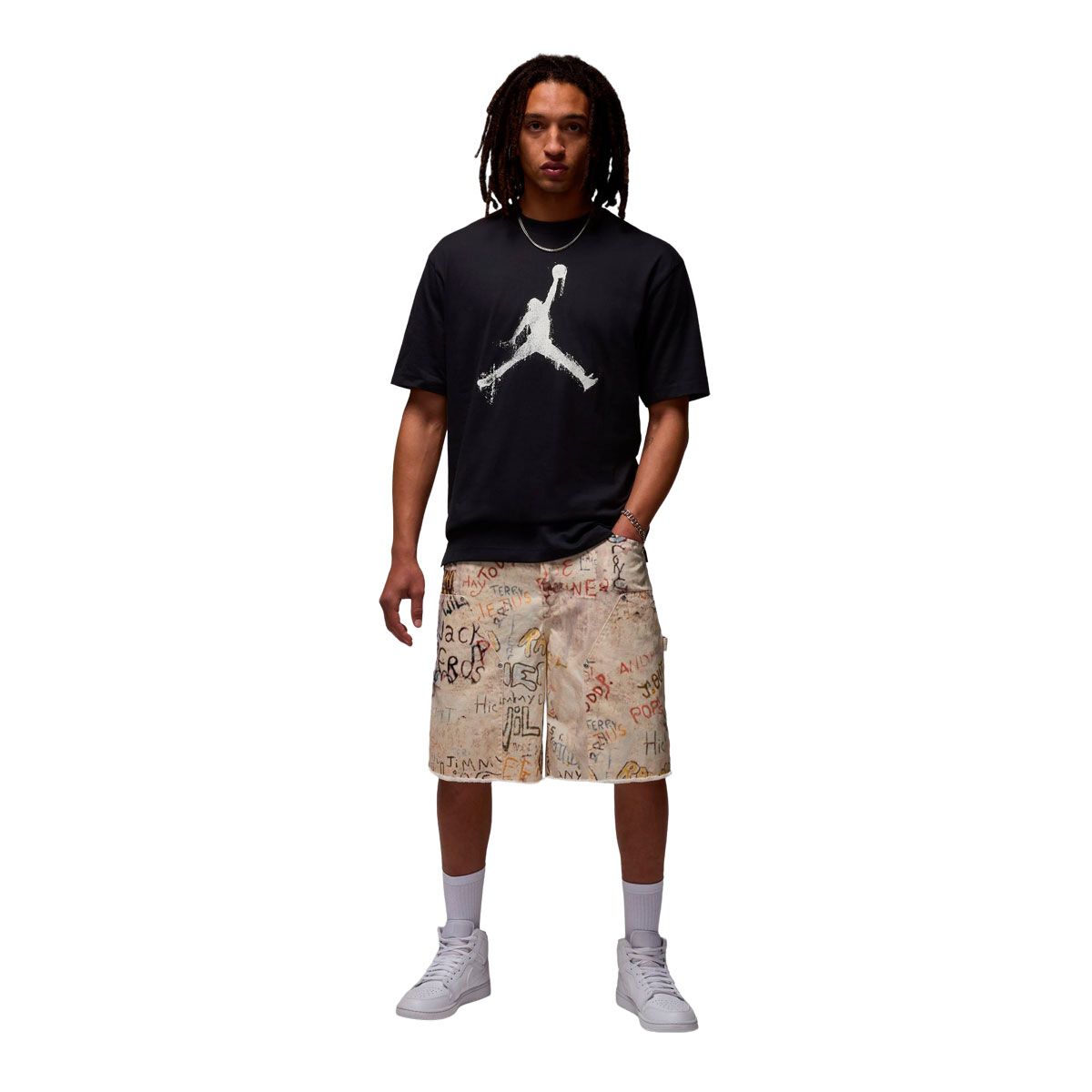 Jordan Mens Brooklyn Short Sleeve Basketball Tee