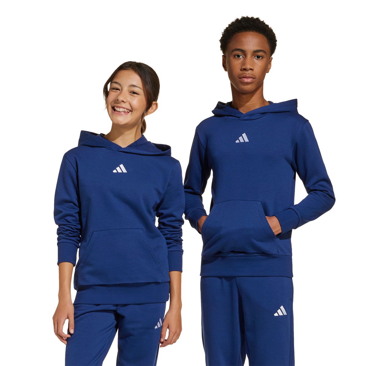 adidas Junior Essentials Fleece Small Logo Pullover Hoodie