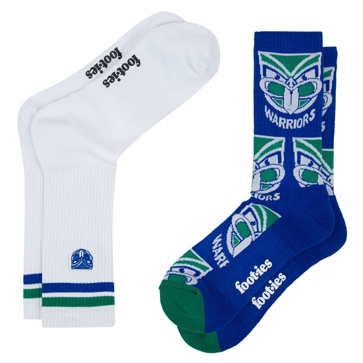 Footies New Zealand Warriors 2025 Sneaker Socks 2 Pack