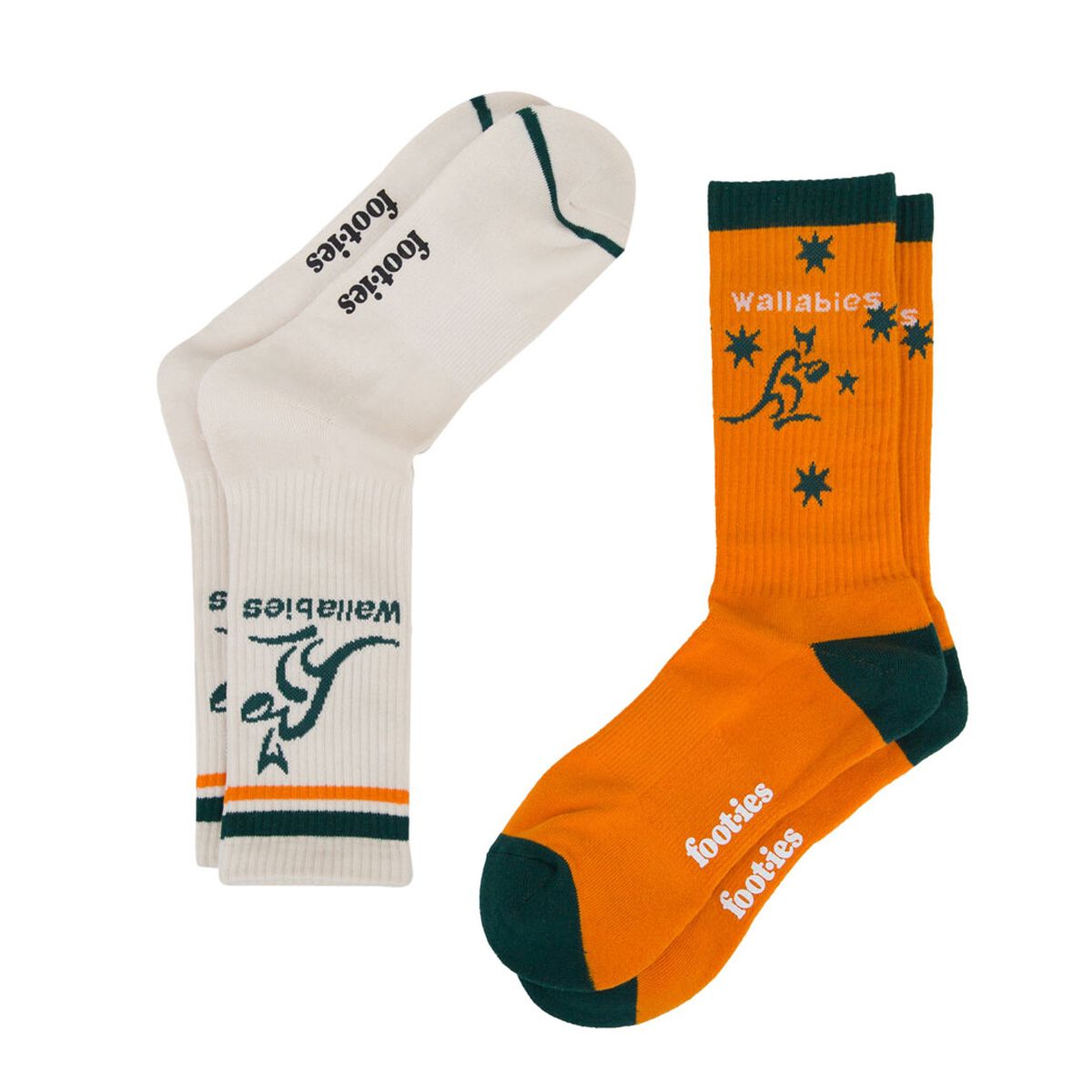 Footies Wallabies Sneaker Socks 2 Pack Multi