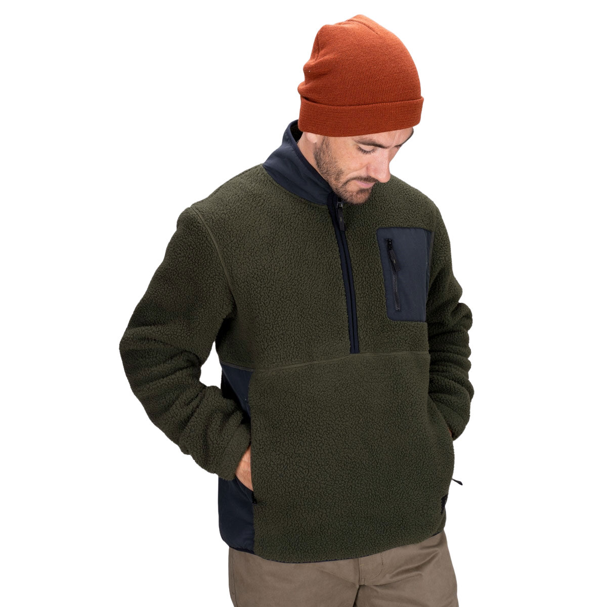 macpac Mens Terra High Pile Hoodie