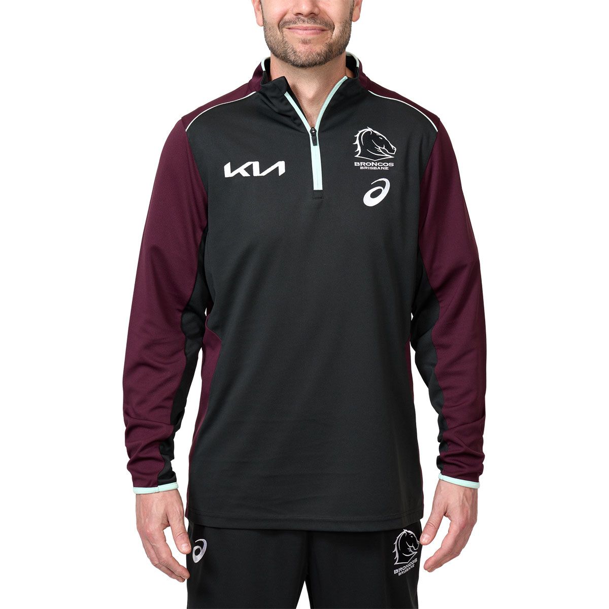 Brisbane Broncos 2025 Mens Warm Up Top