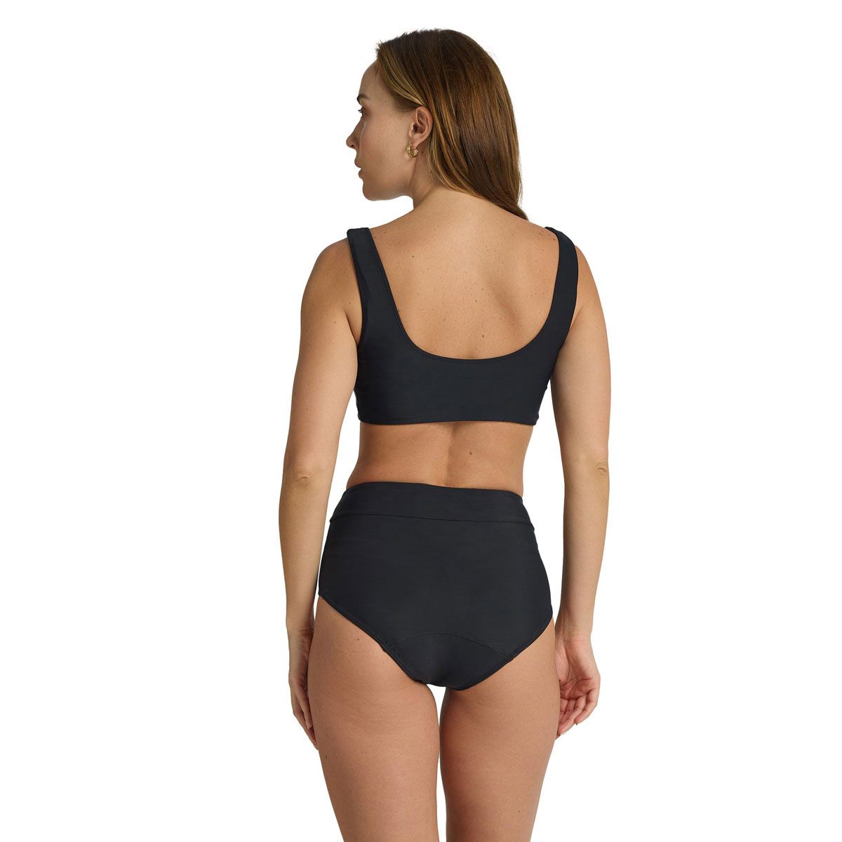 ModiBodi Womens Light Period Hi Waist Bikini Swim Briefs