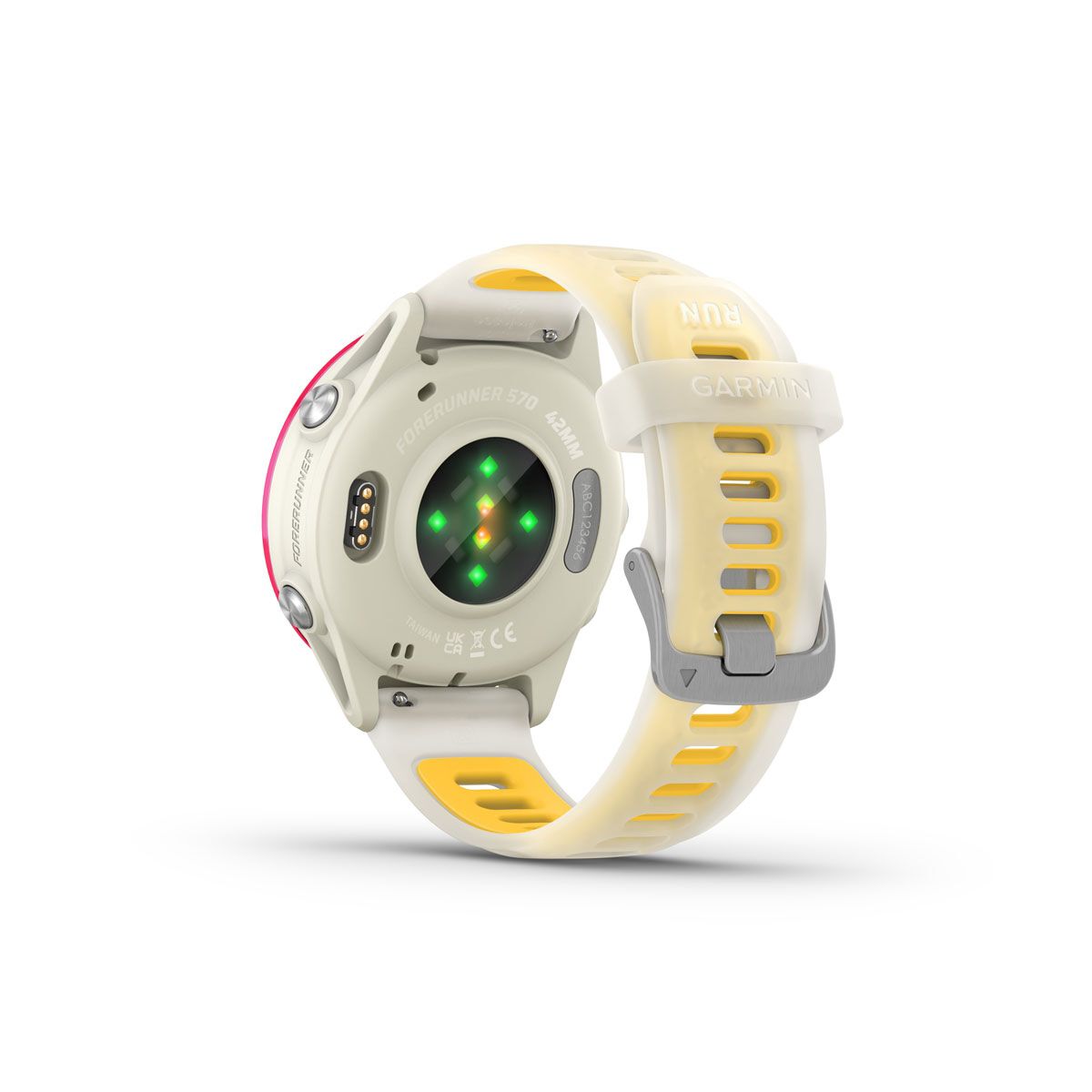 Garmin Forerunner 570 42mm GPS Watch - Bone Raspberry