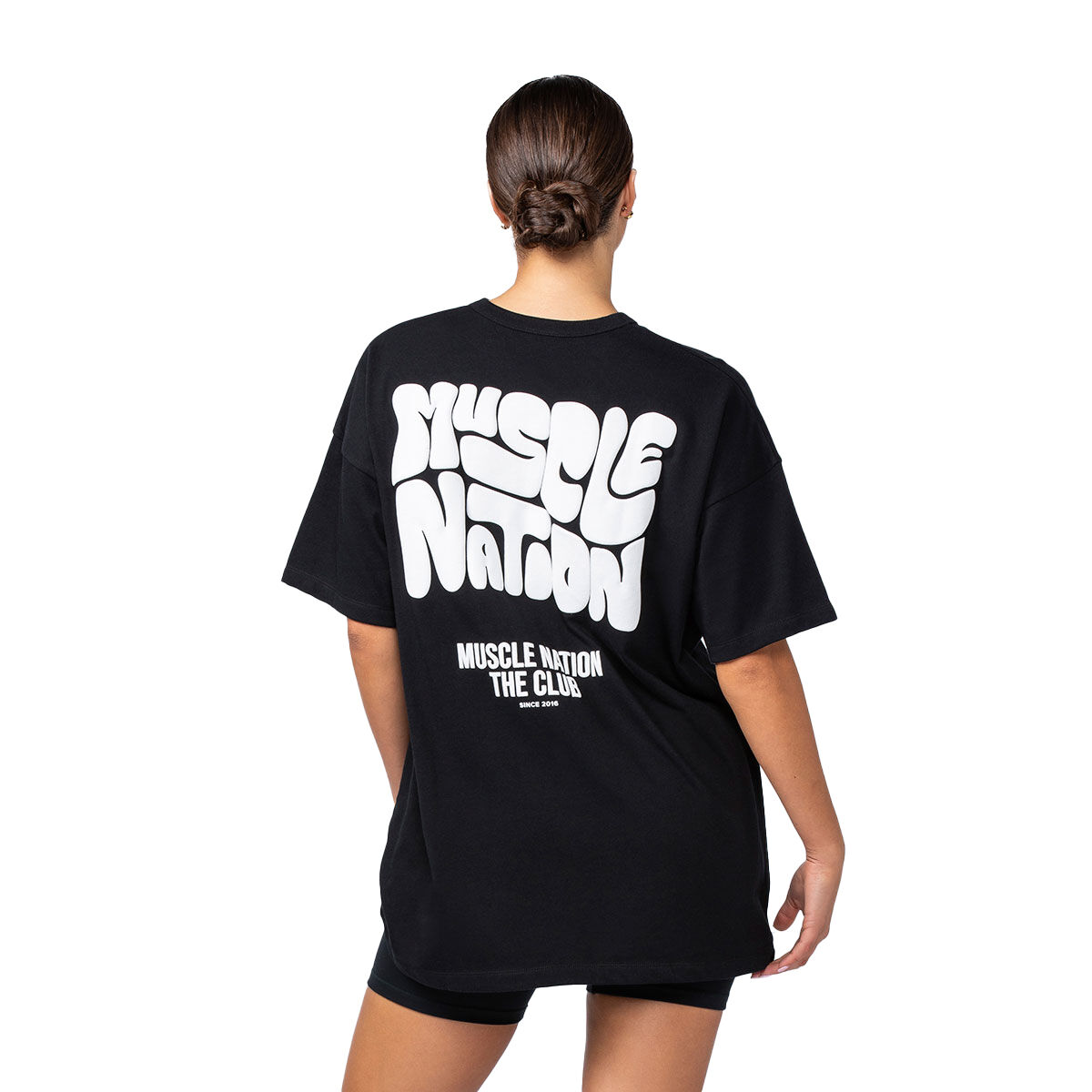 Muscle Nation Womens Wave Oversized Tee