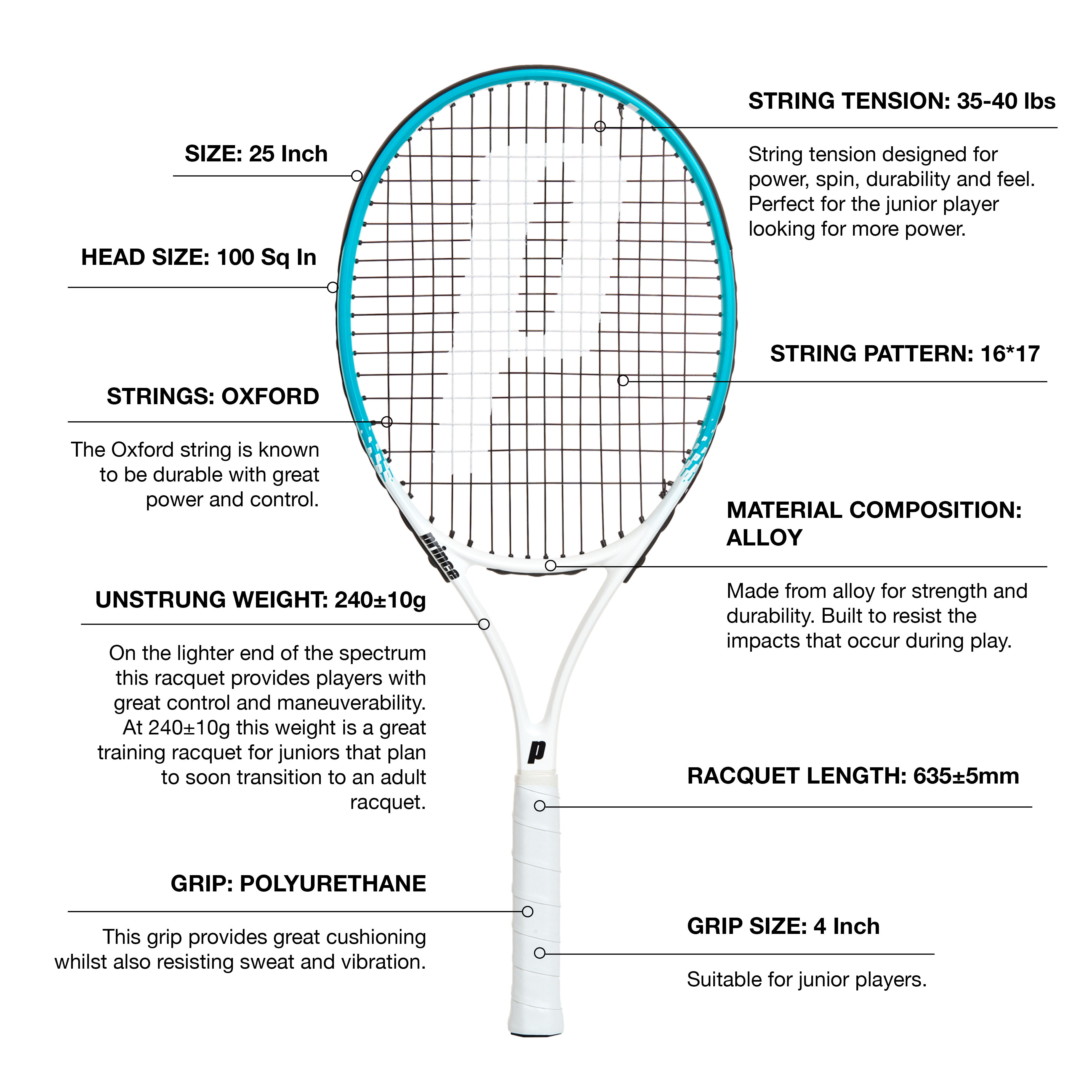 Prince Renegade Junior 26in Junior Tennis Racquet