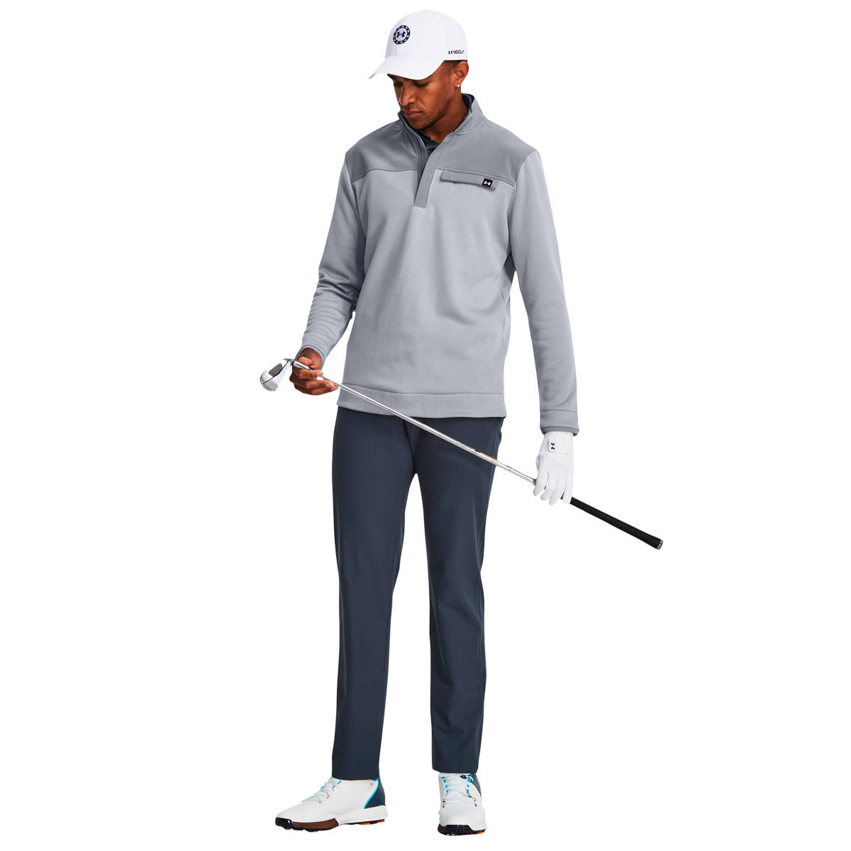 Under Armour Mens UA Storm SweaterFleece 1/2 Golf Top