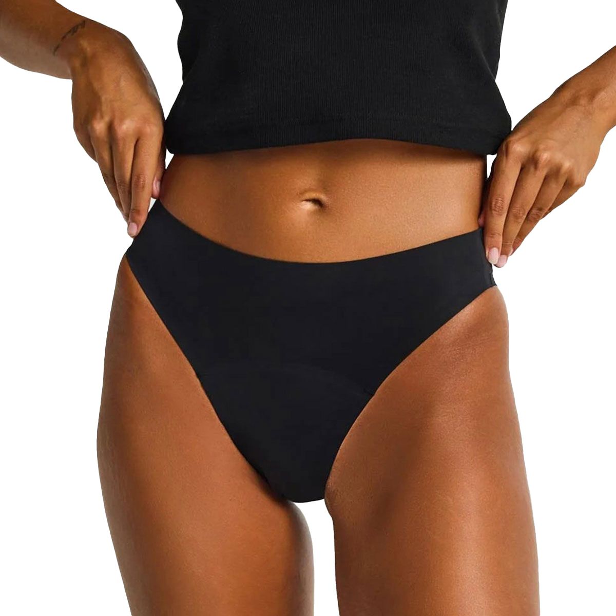 MODIBODI Womens Seamfree Hi-Leg Cheeky Moderate Period Protection Underwear