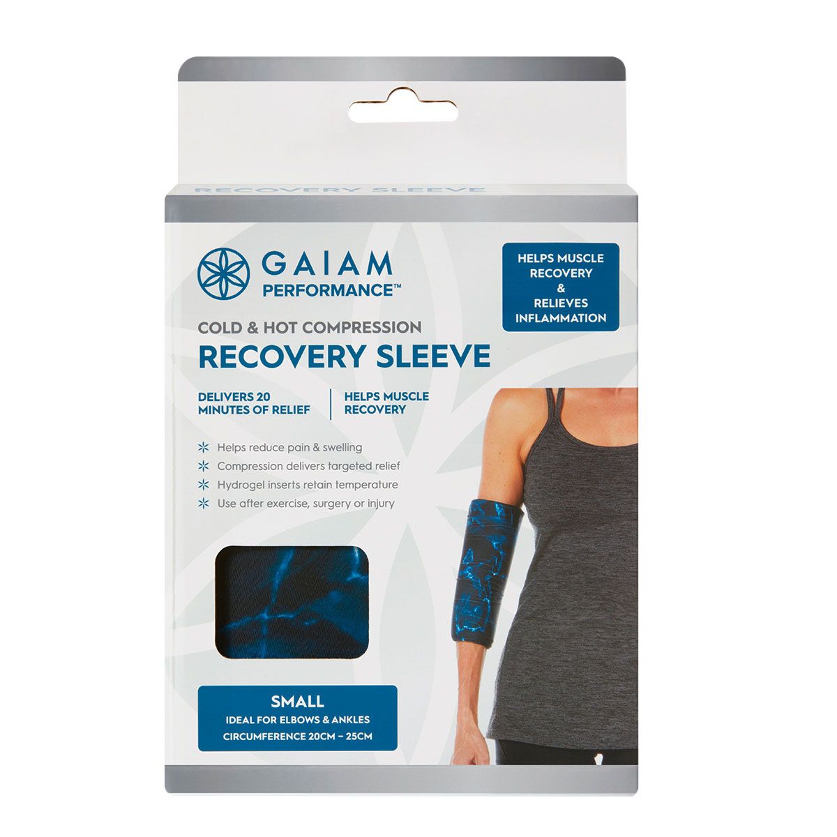 Gaiam Cold Hot Compression Sleeve S