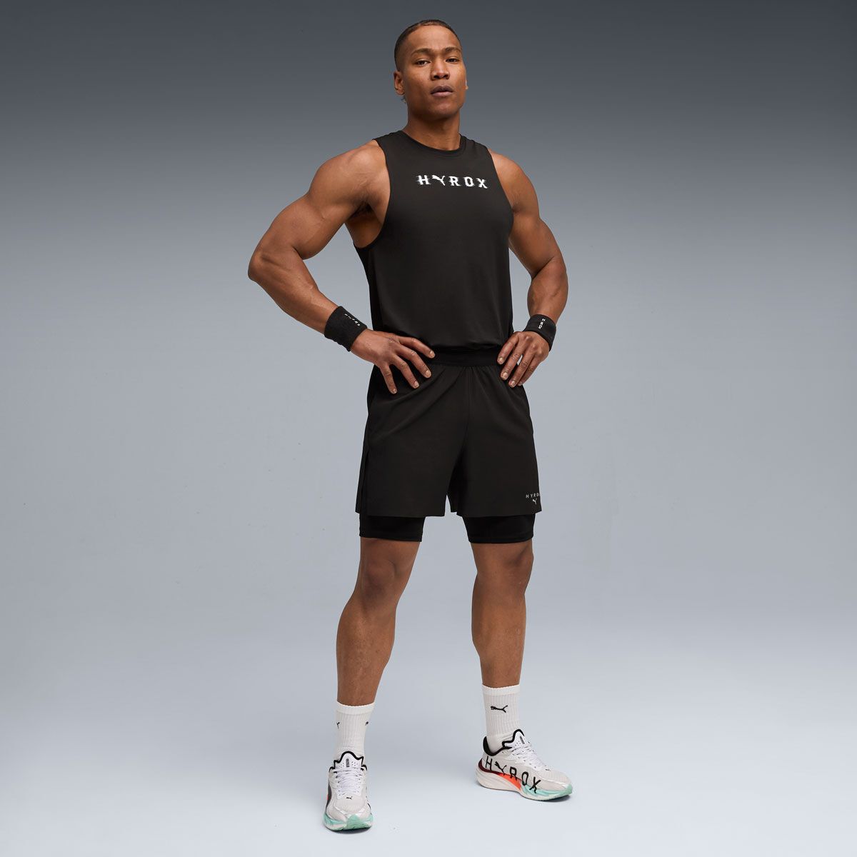PUMA x HYROX Mens 5 Inch 2in1 Training Shorts