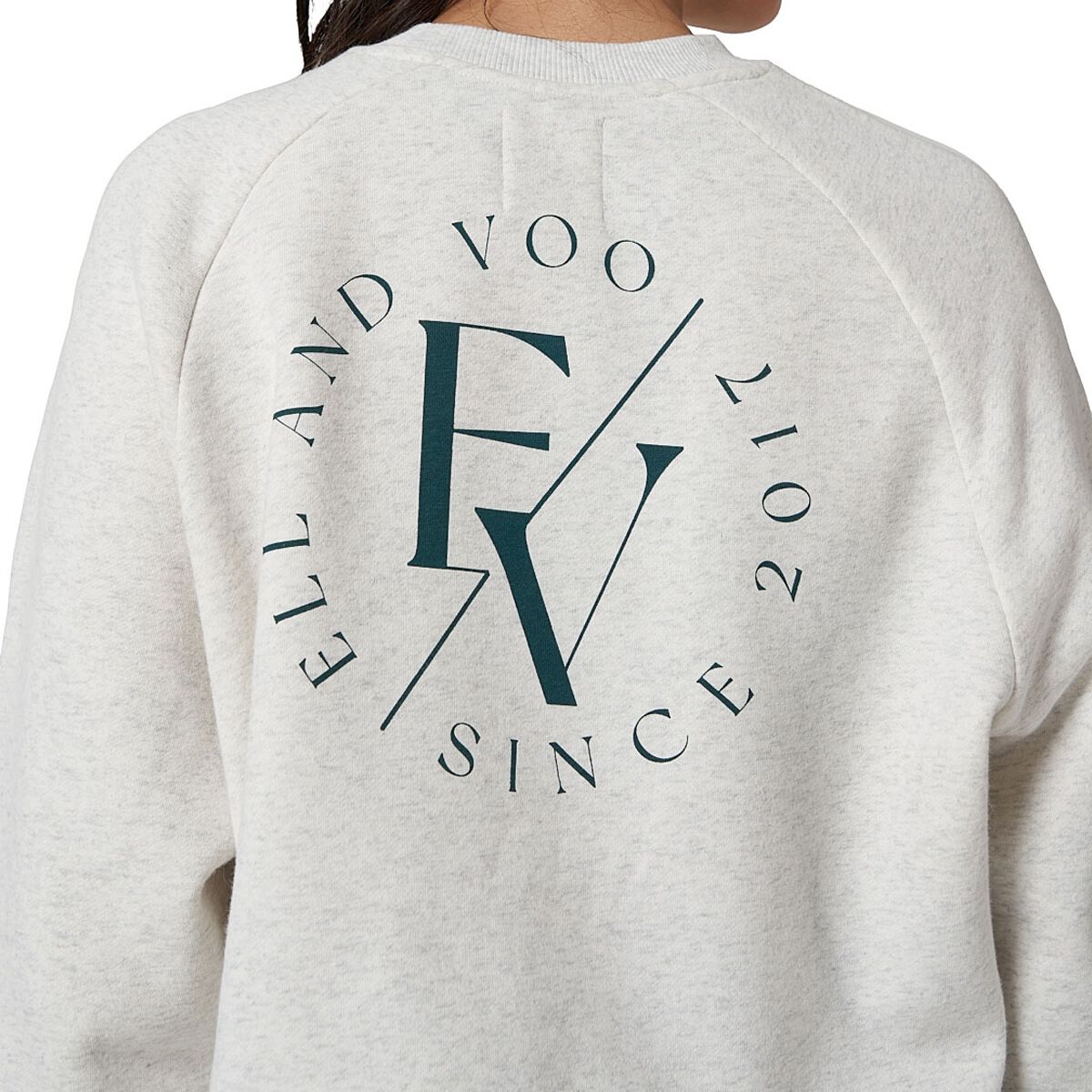Ell/Voo Womens Mae Fleece Crew Sweatshirt