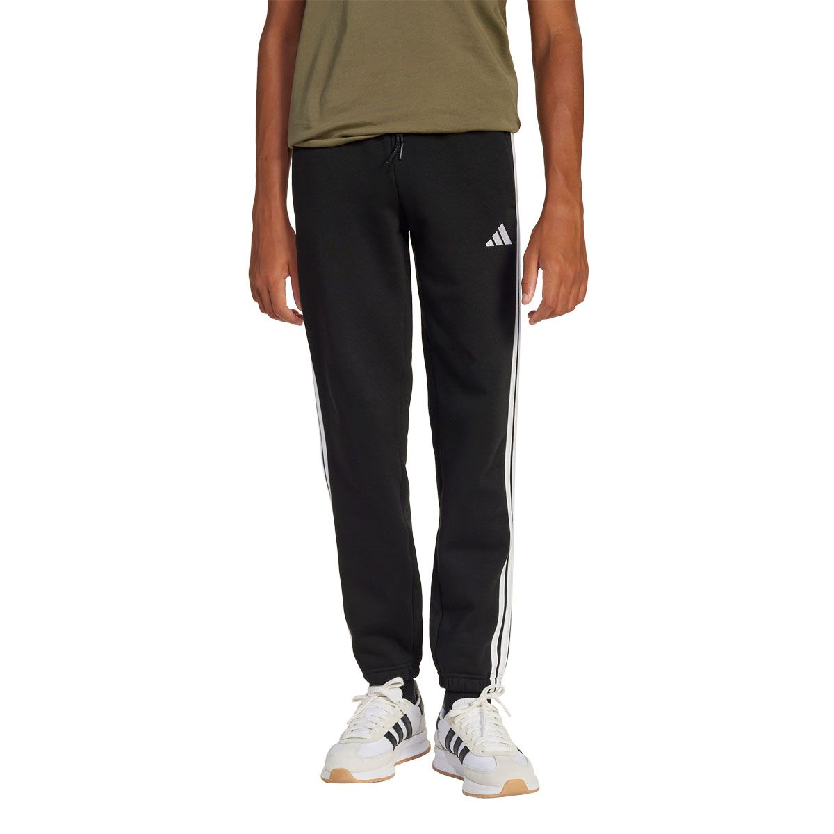 adidas Junior Essentials Fleece 3-Stripes Jogger Track Pants