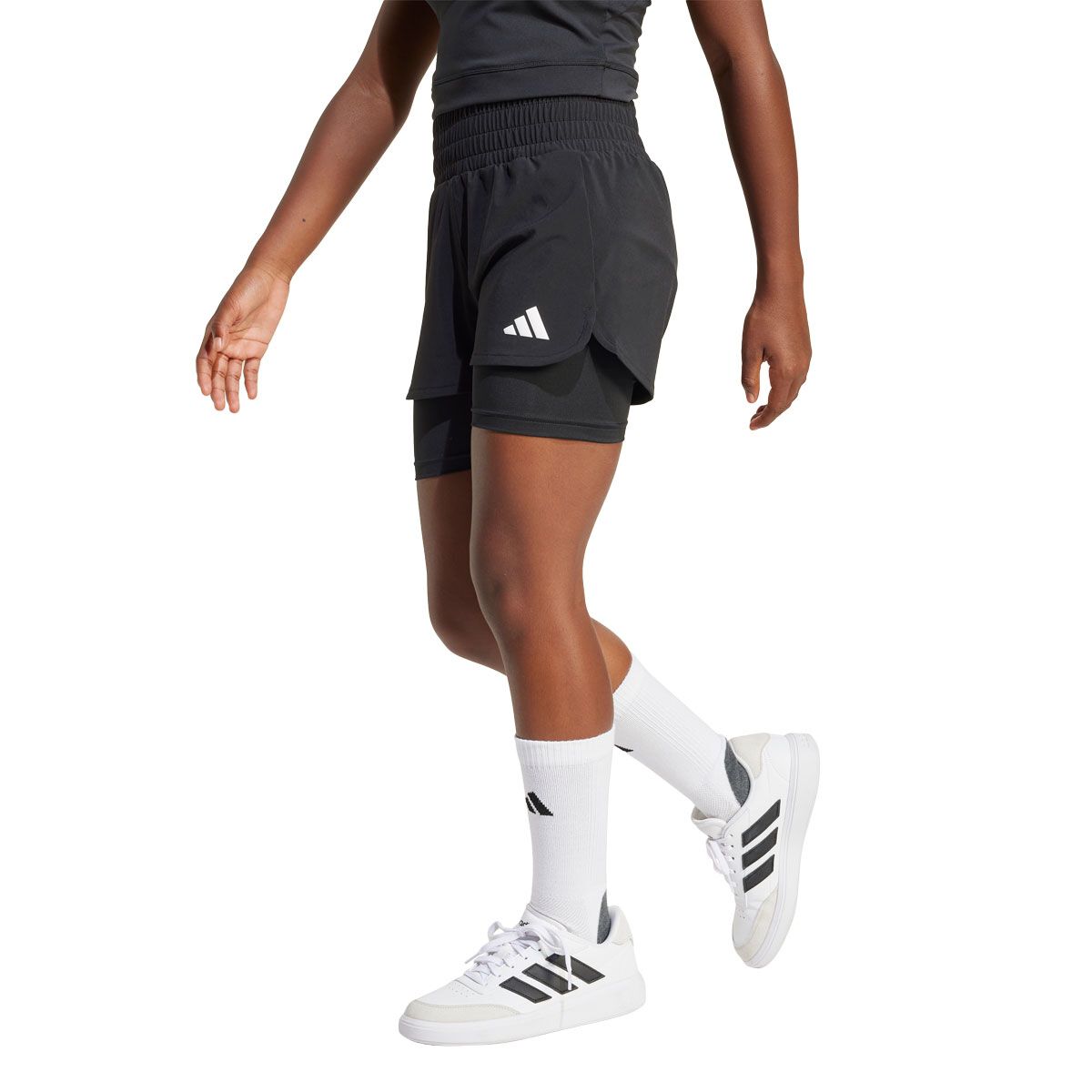 adidas Junior All Sports Pacer 2 in 1 Running Shorts