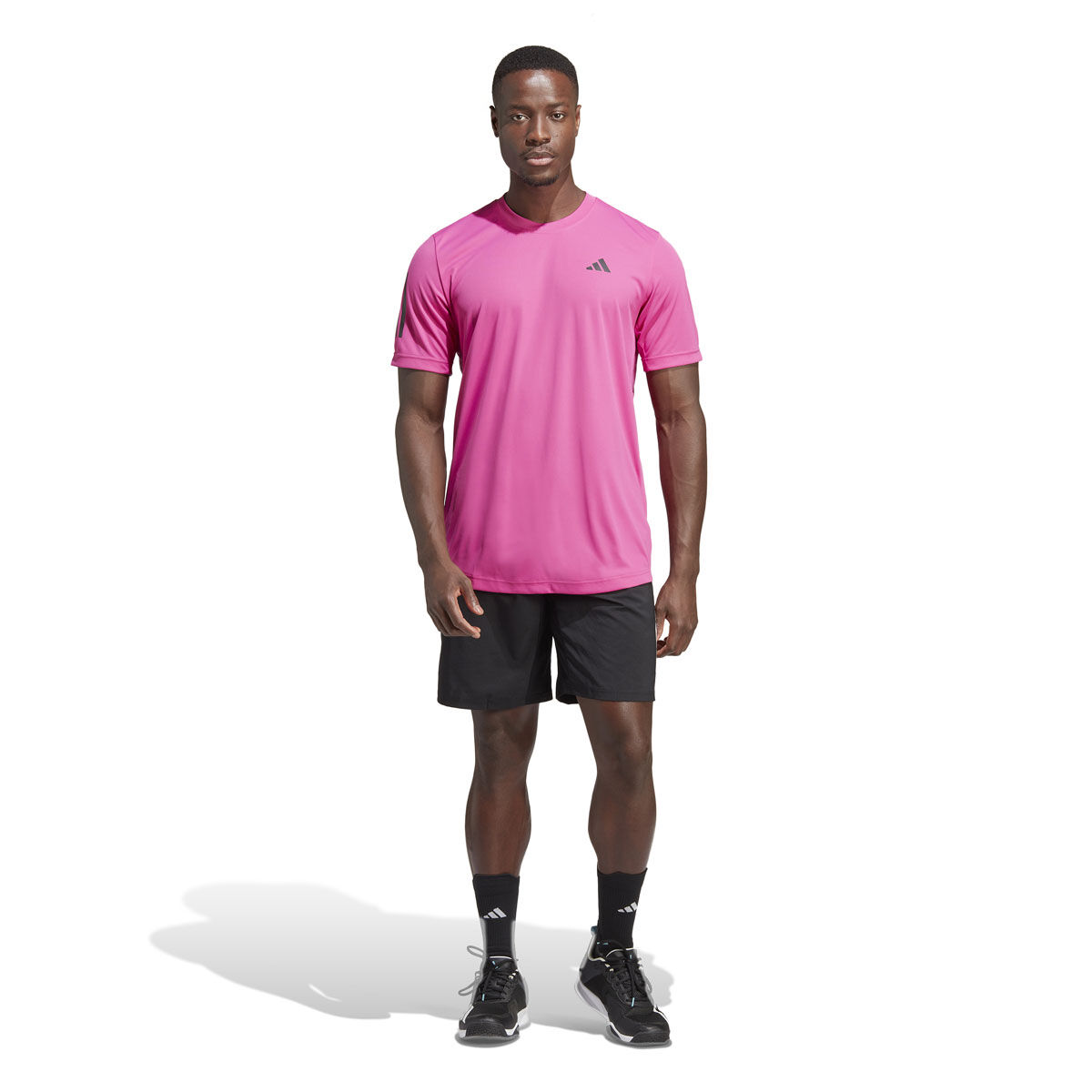 adidas Mens AEROREADY Club 3-Stripes Tennis Shorts