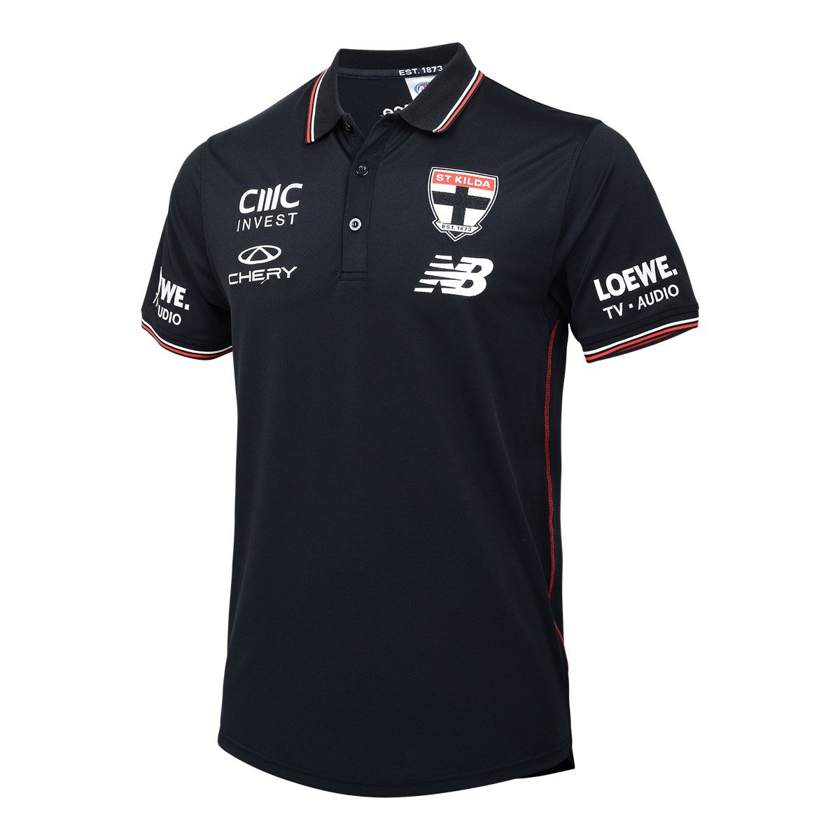 St Kilda Saints Mens 2025 Media Polo