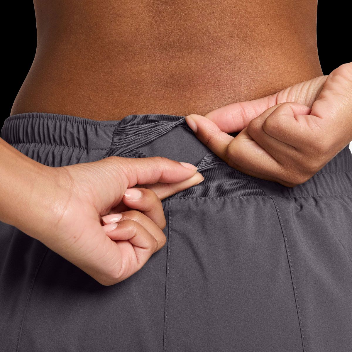 Nike Womens One Dri-FIT Mid Rise Brief-Lined 3 Inch Shorts