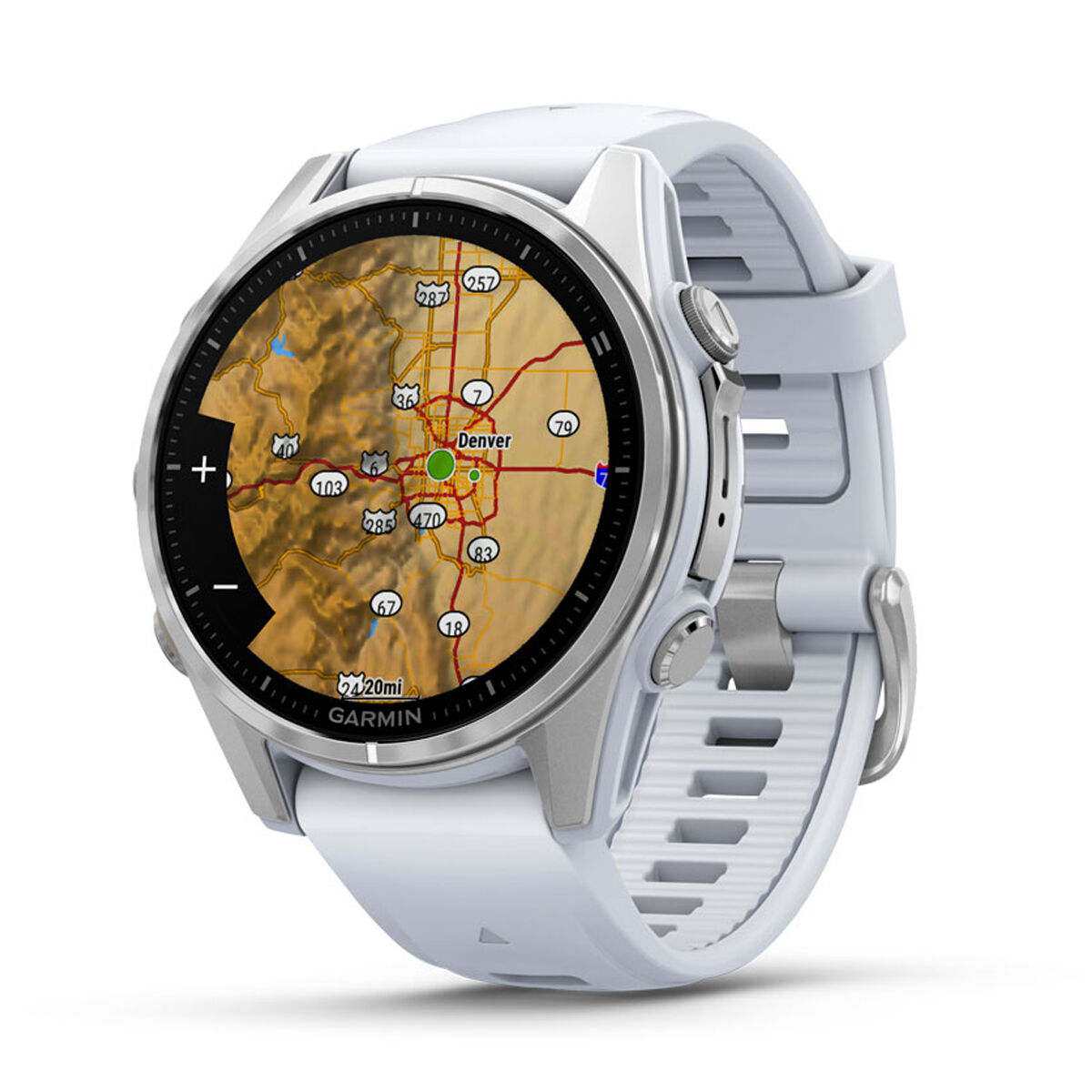 Garmin Fenix 8 43mm AMOLED Glass Watch - Whitestone