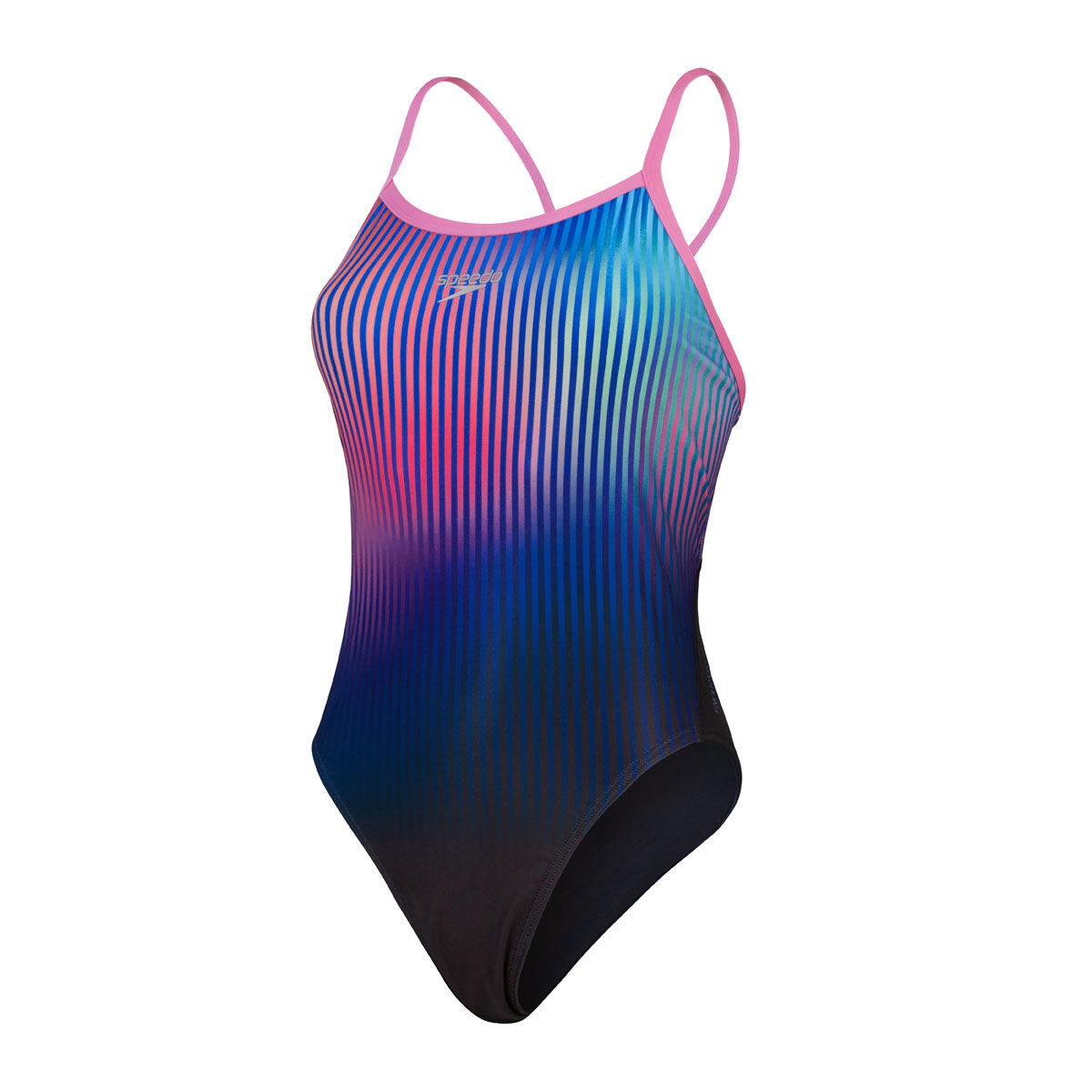 Speedo Womens Placement Digital Turn One Piece Swimsuit