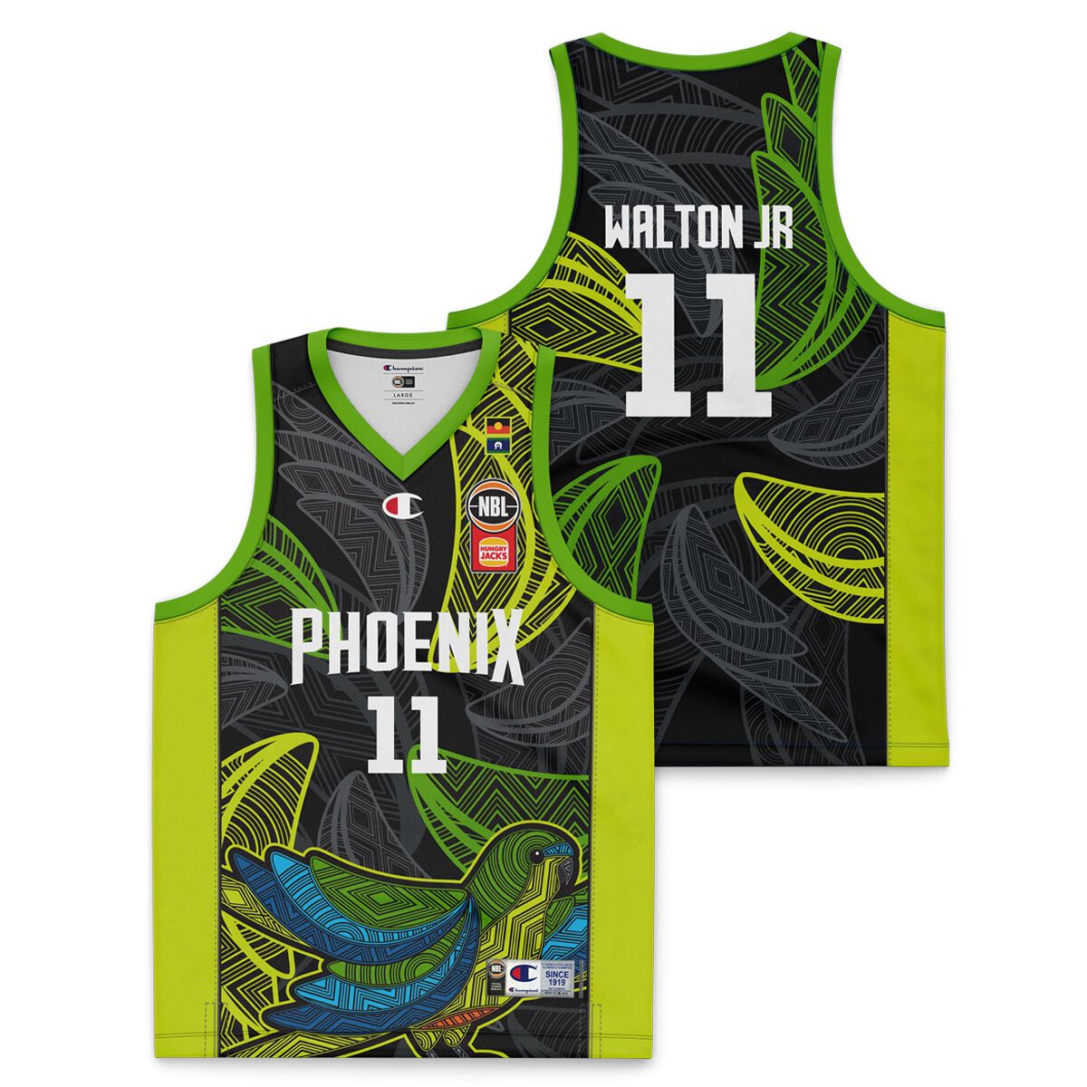 South East Melbourne Phoenix Kids Derrick Walton Jr 2024/25 Indigenous Basketball Jersey