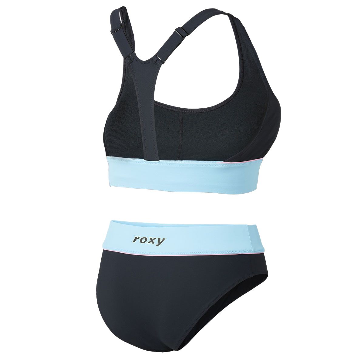 Roxy Womens Active Colorblock Mid Swim Brief