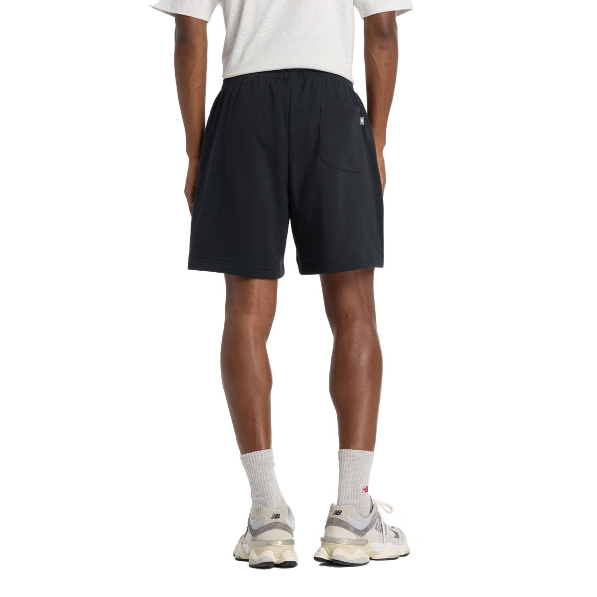 New Balance Mens Linear Graphic French Terry Shorts