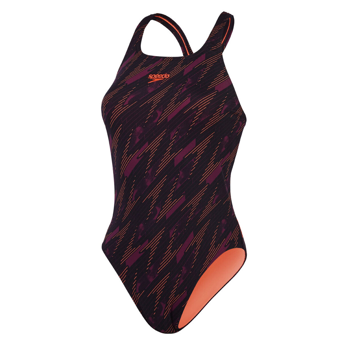 Speedo Womens Hyperboom Allover Medalist One Piece Swimsuit