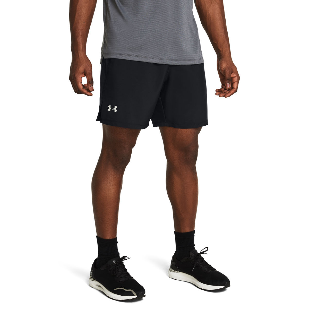 Under Mens UA Launch 7 inch Unlined Running Shorts