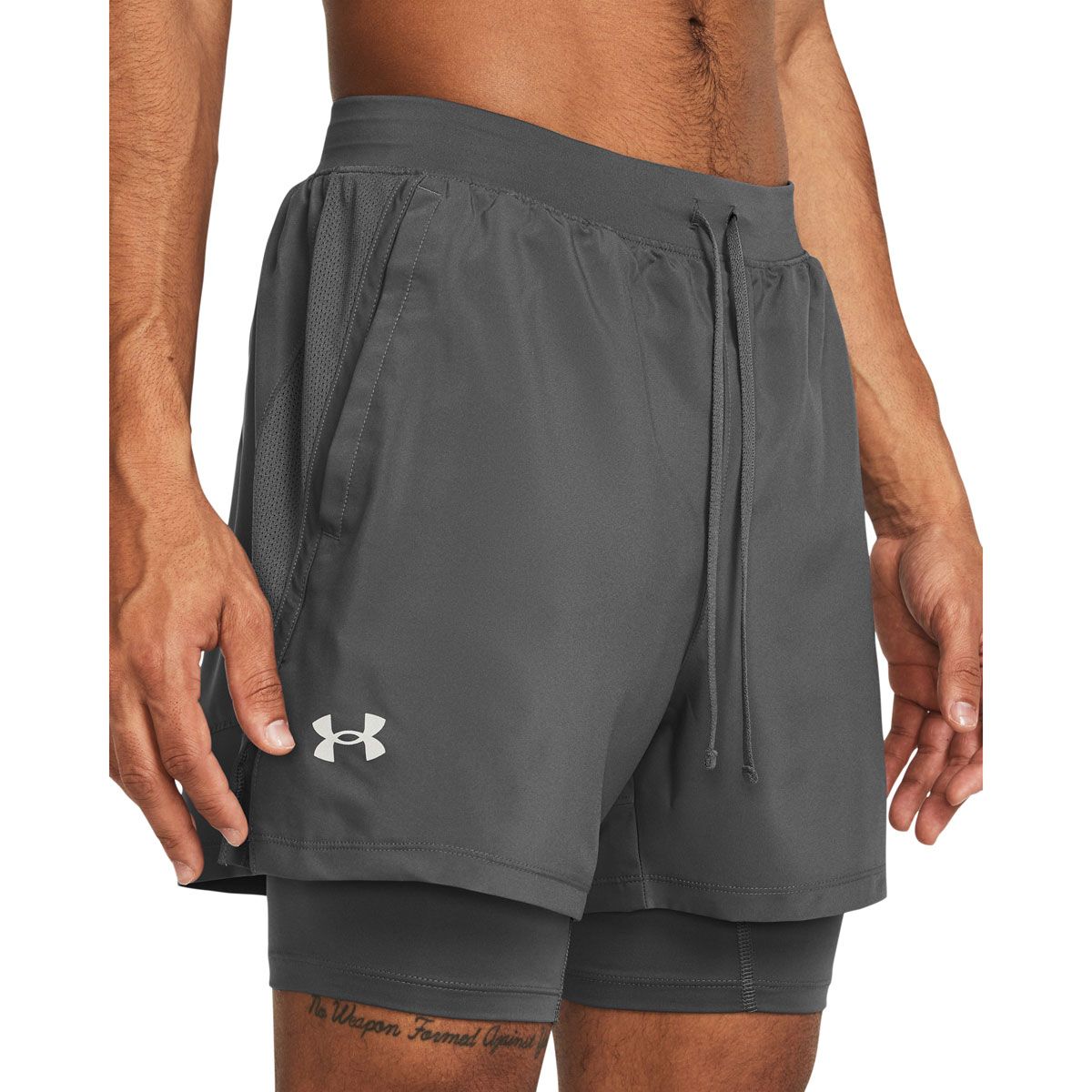 Under Armour Mens UA Launch 5 inch 2 in 1 Running Shorts