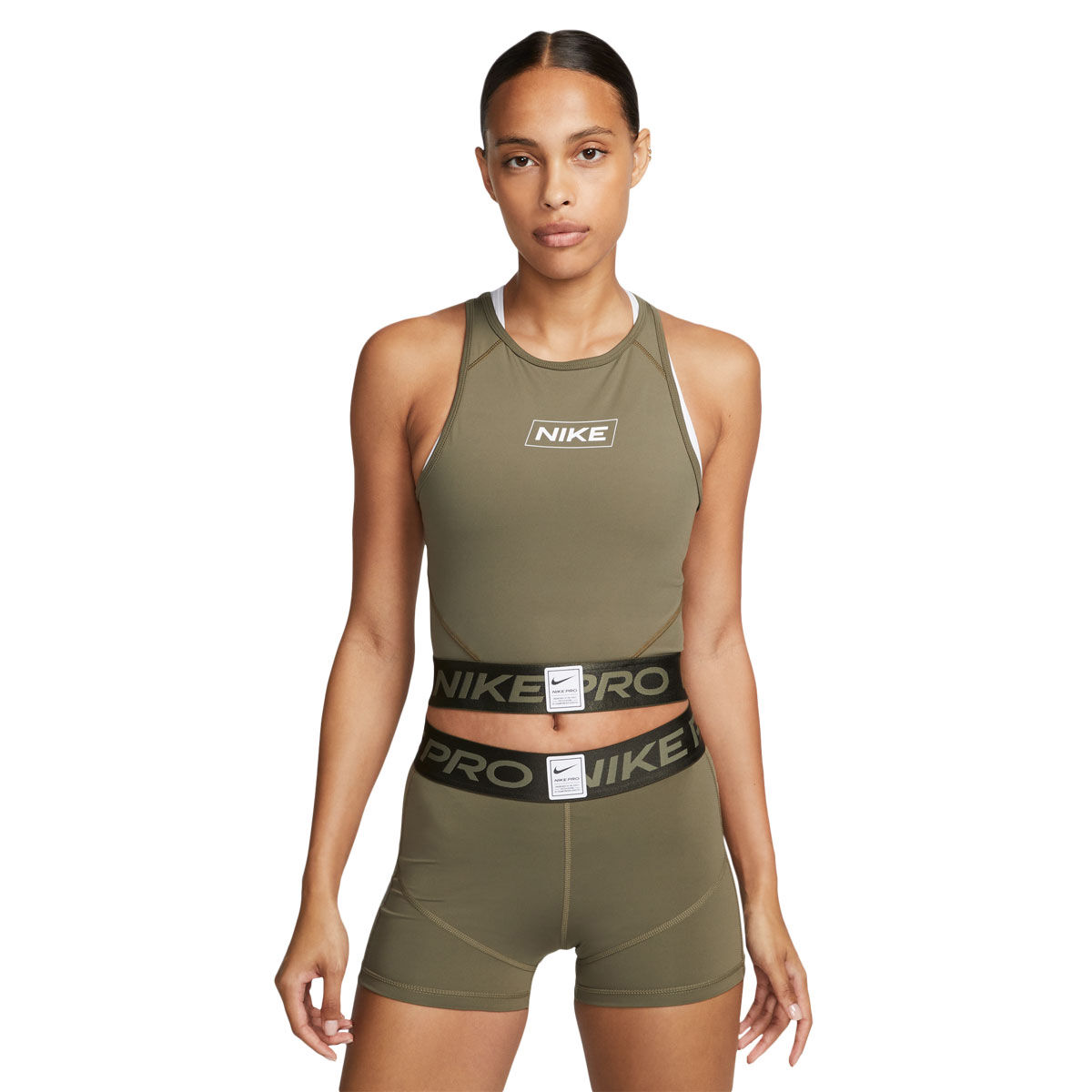 Nike Pro Womens Dri-FIT Graphic Crop Training Tank