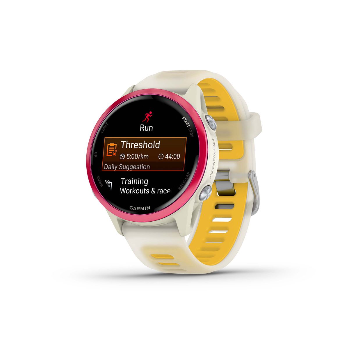 Garmin Forerunner 570 42mm GPS Watch - Bone Raspberry