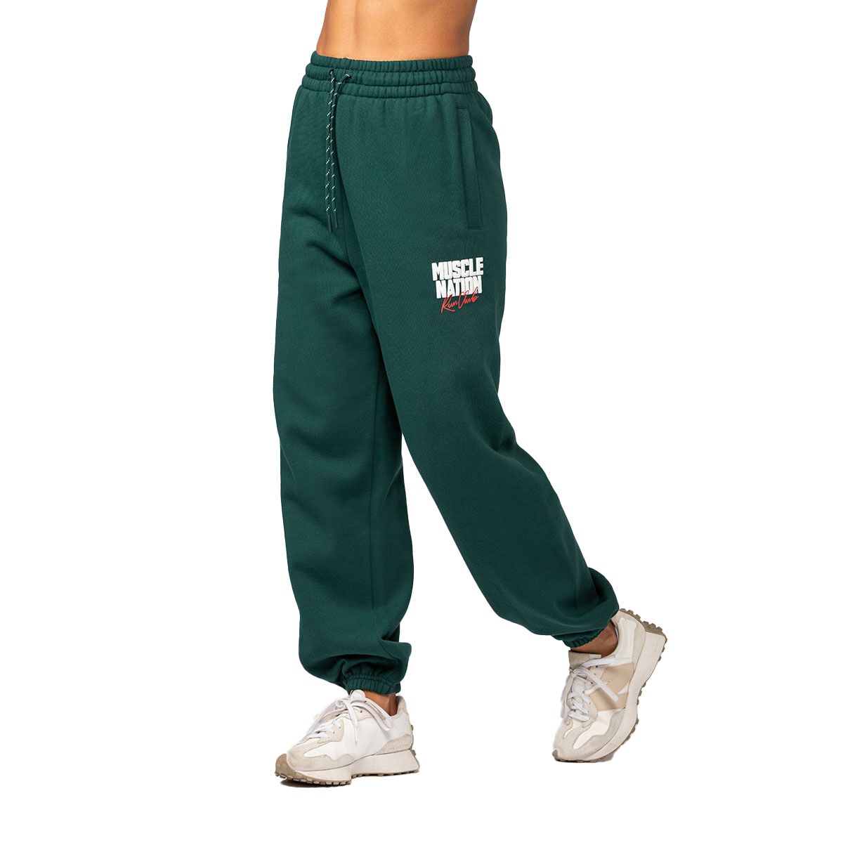 Muscle Nation Womens Sports Mode Slouchy Track Pants