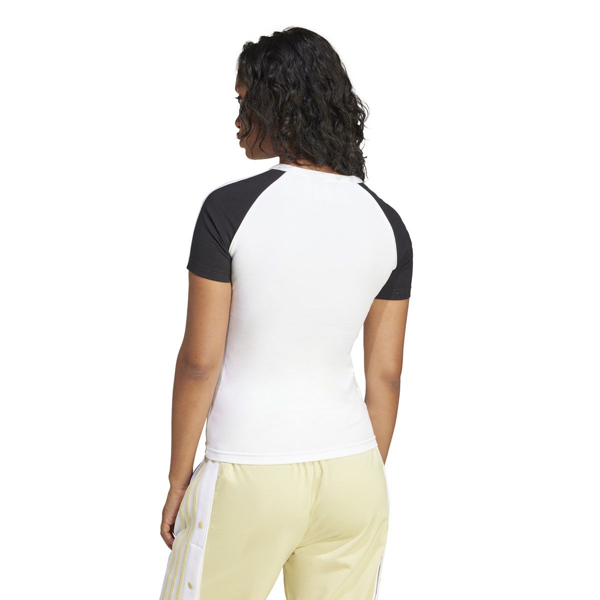 adidas Originals Womens Adicolor 3-Stripes Raglan Slim Tee