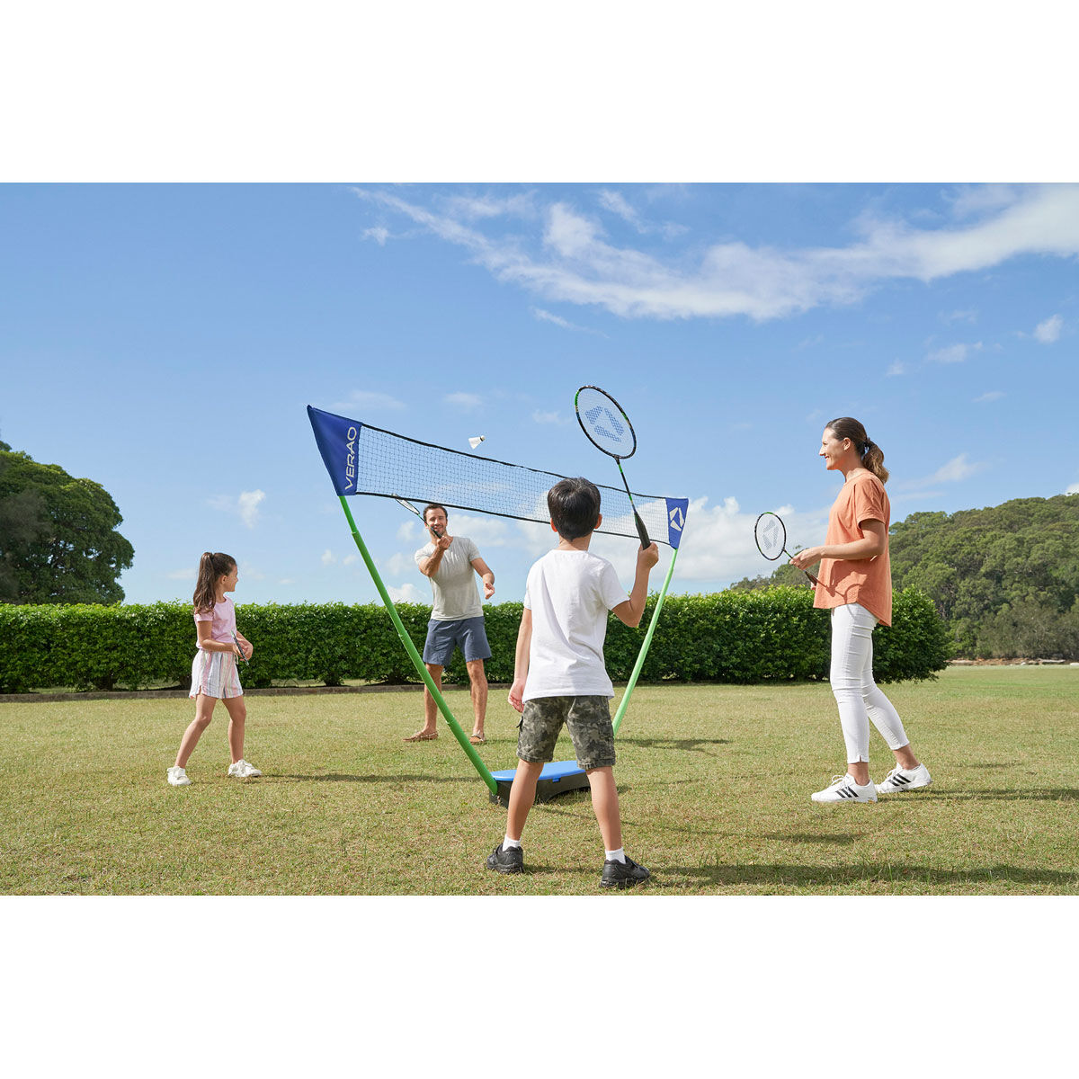 Verao Portable 4 Player Badminton Set